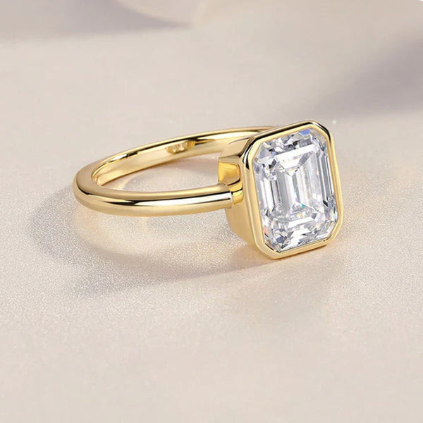 Indigo Moissanite Ring