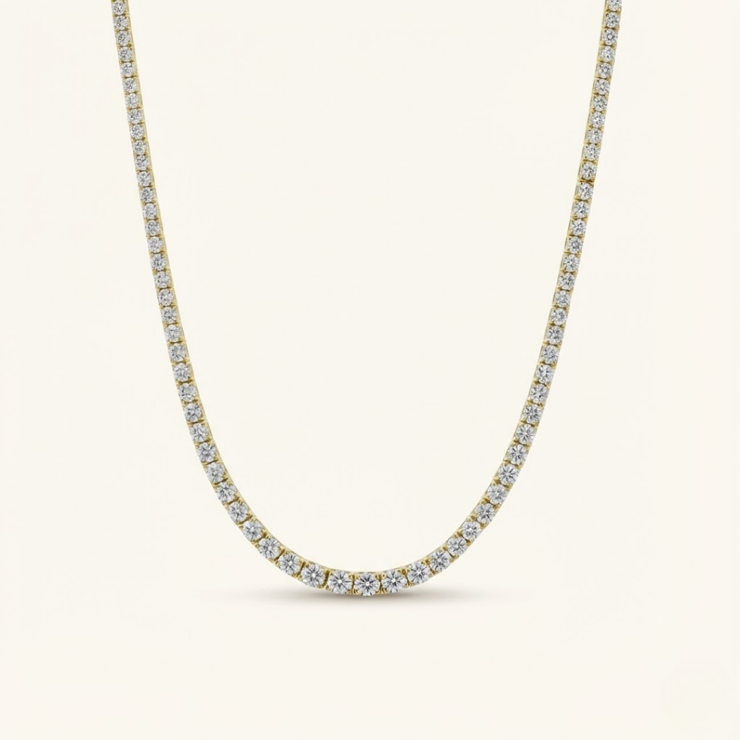 Moissanite Tennis Necklace - 6.5mm
