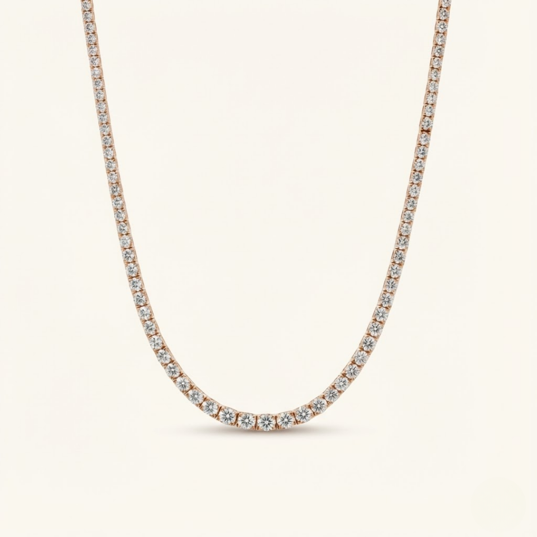 Moissanite Tennis Necklace - 6.5mm