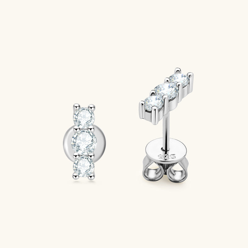 Saffron Moissanite Earring