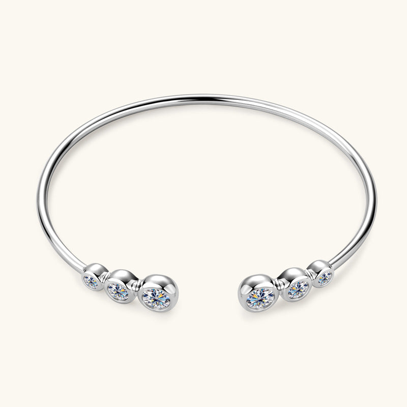 Trine Moissanite Bracelet