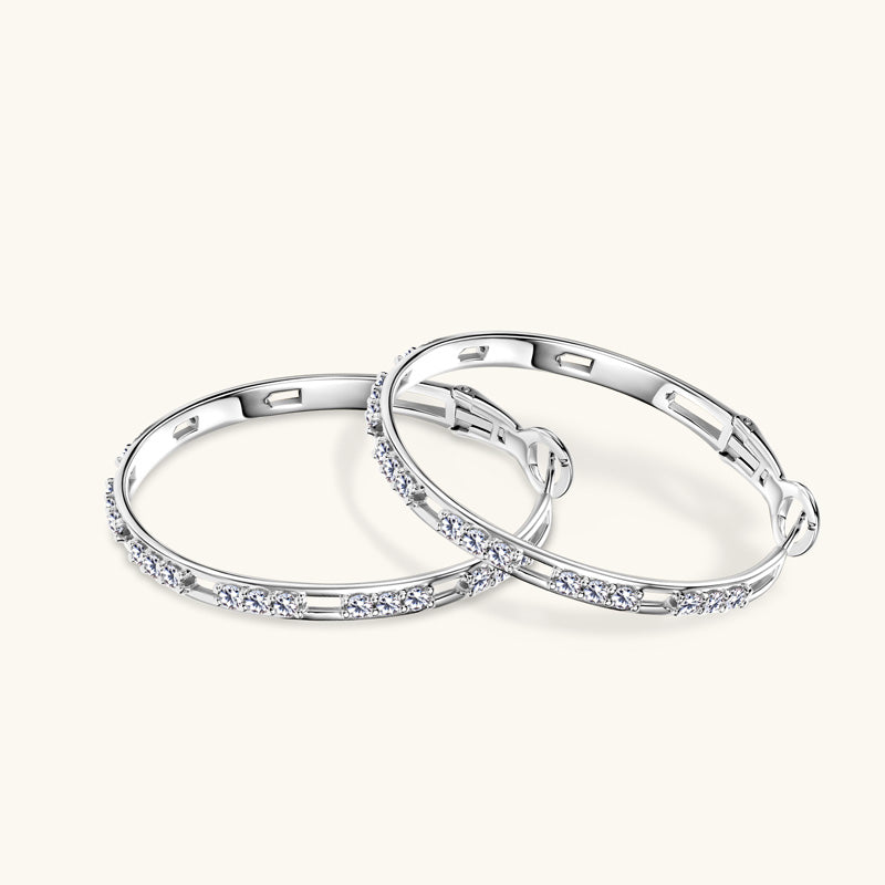 Cael Moissanite Earring