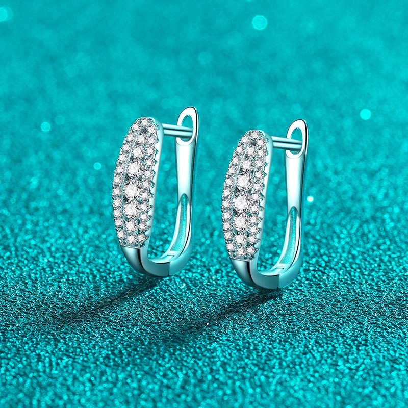 Fallon Moissanite Earring