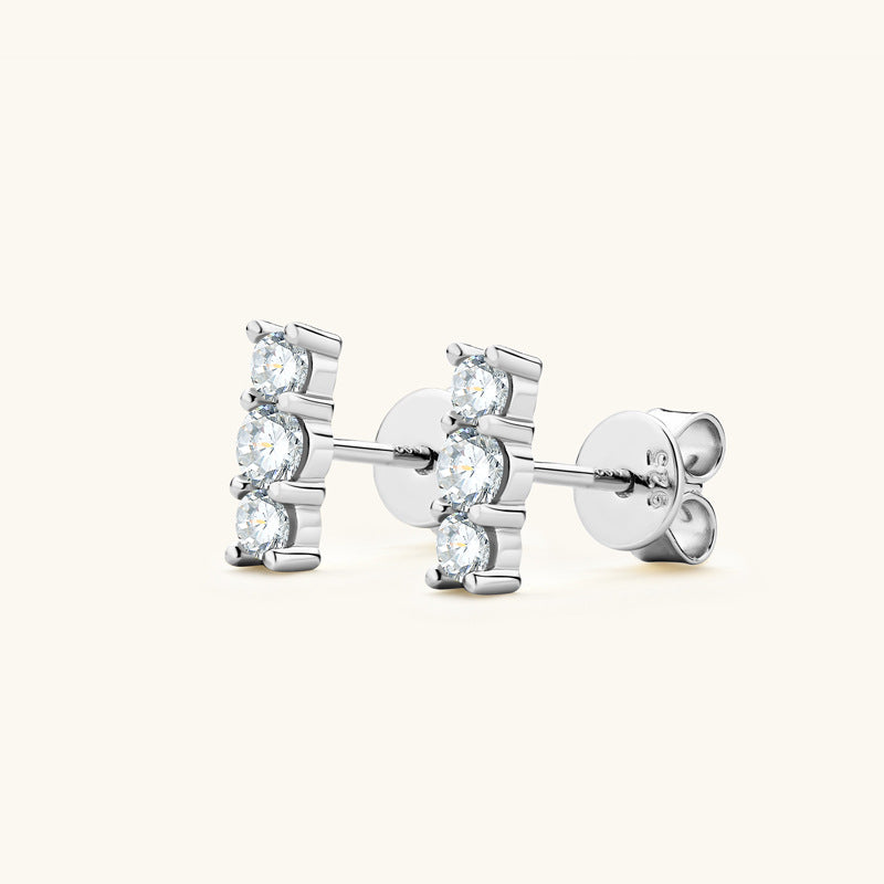 Saffron Moissanite Earring