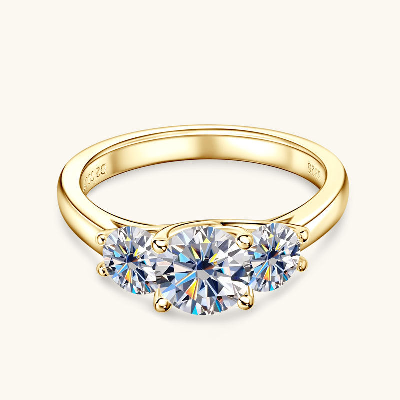 Pearl Moissanite Ring