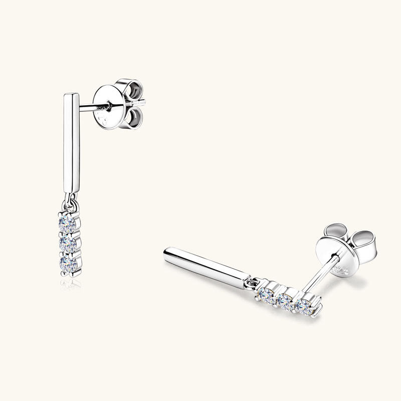 Cameo Moissanite Earring