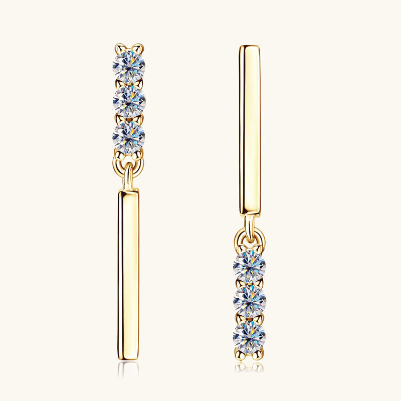 Cameo Moissanite Earring