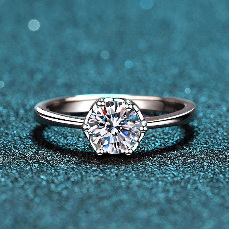 Sage Moissanite Ring