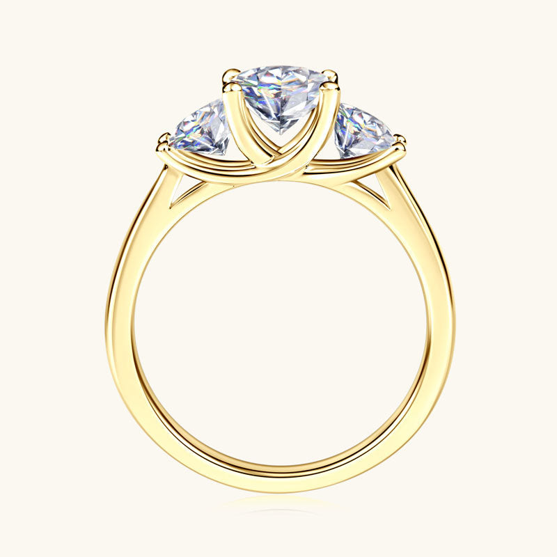 Pearl Moissanite Ring