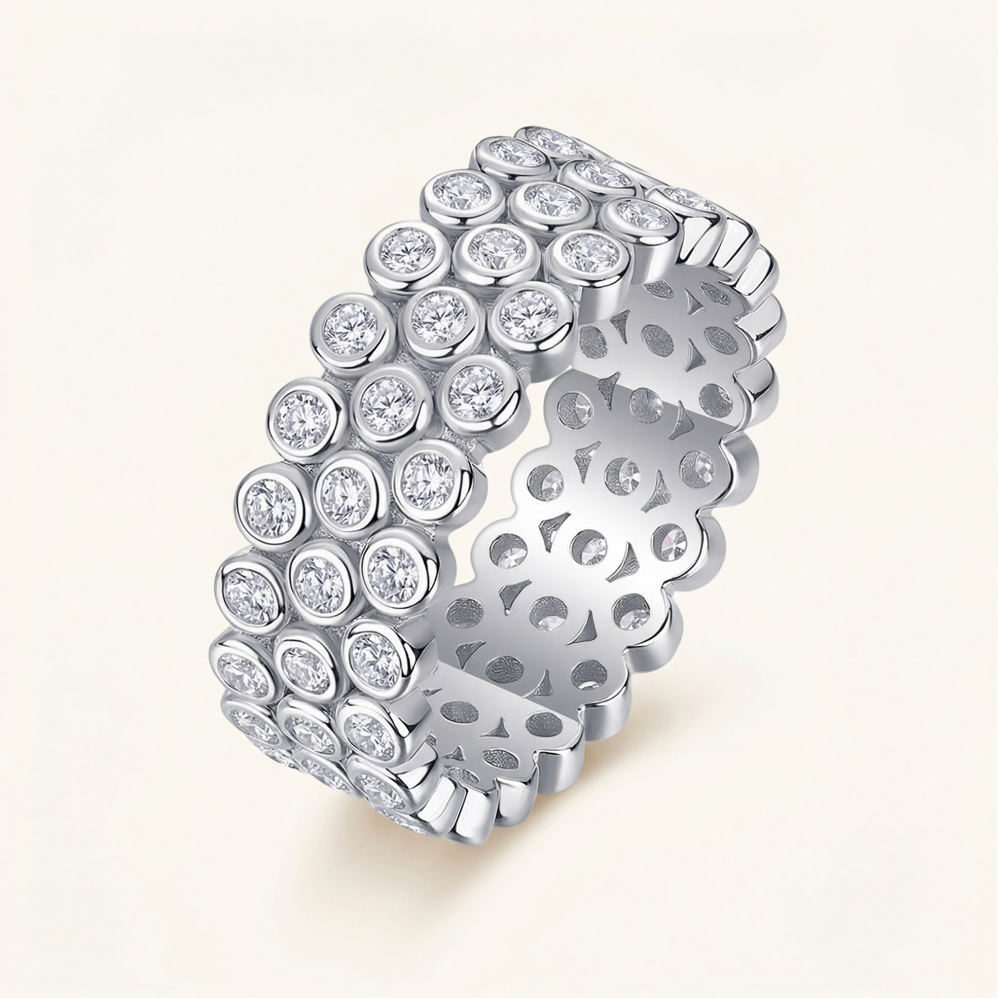 June Moissanite Ring