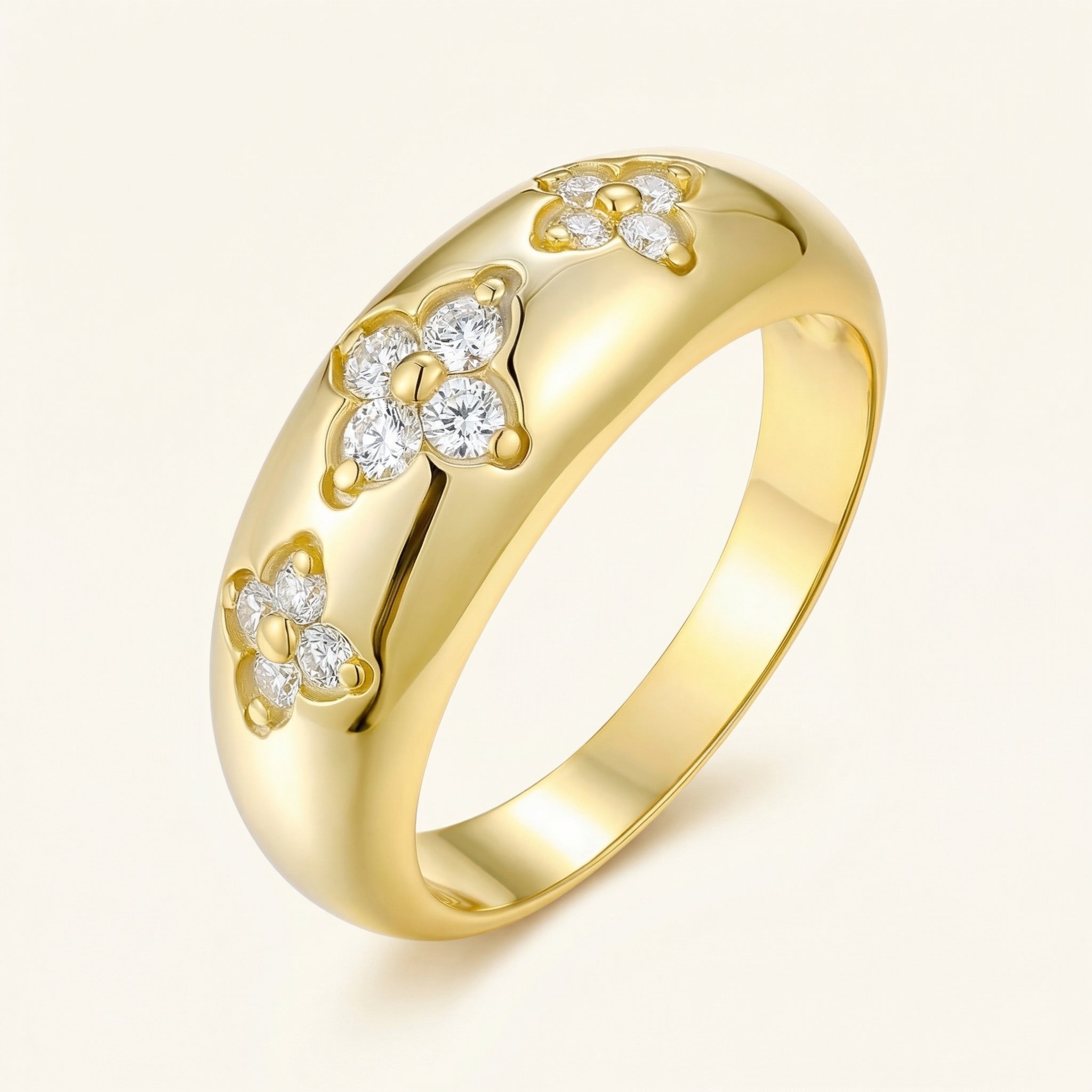 Iris Moissanite Ring