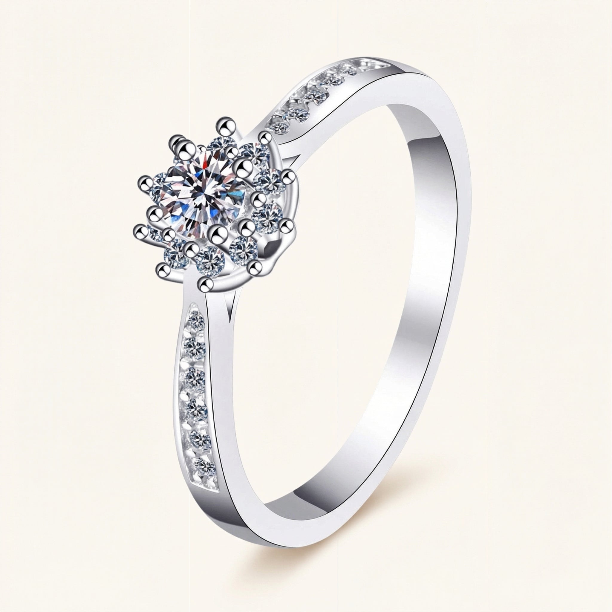 Flora Moissanite Ring