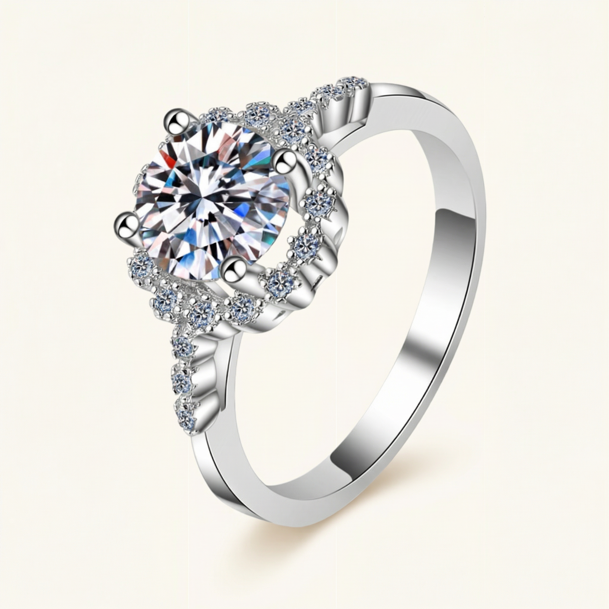 Reagan Moissanite Ring
