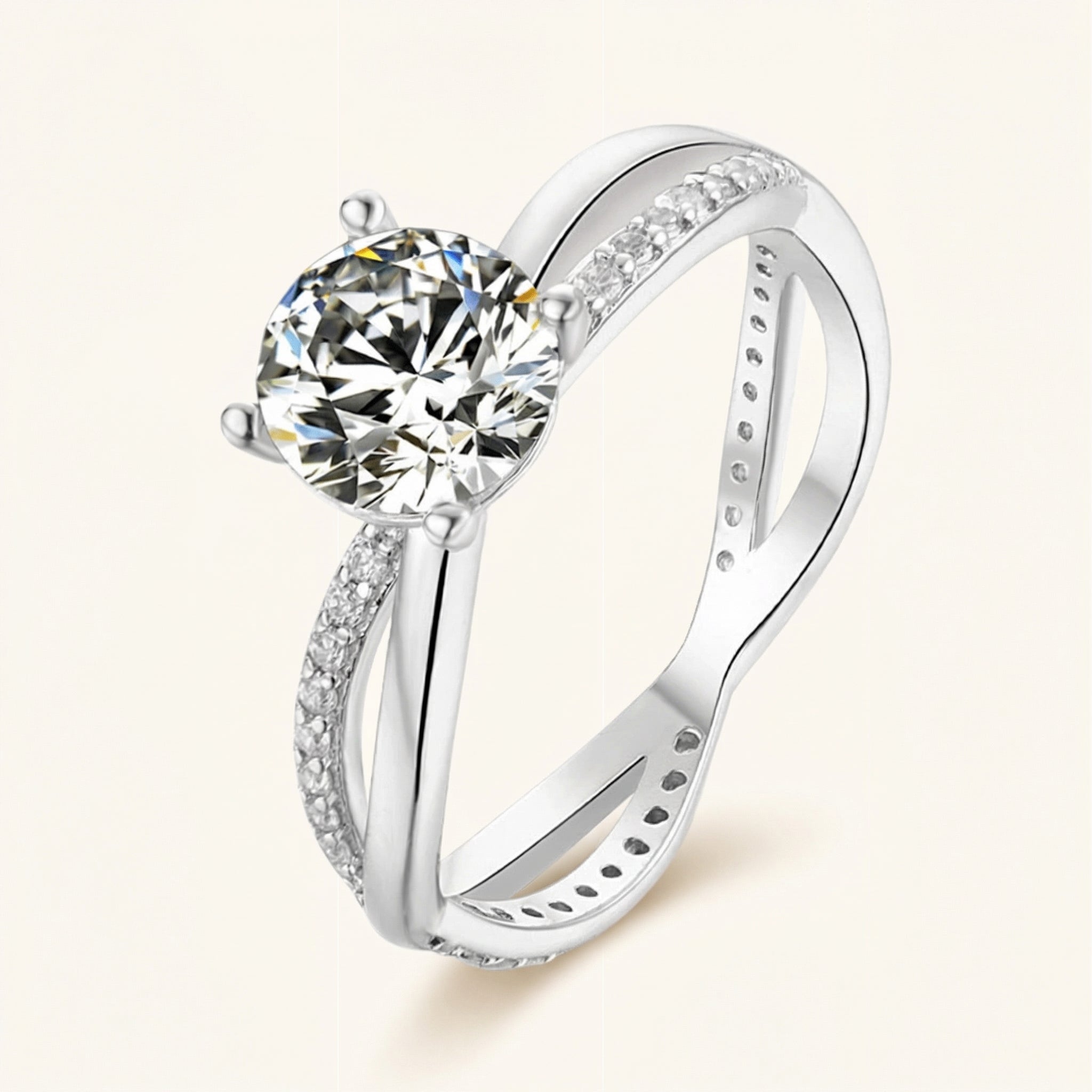 Drew Moissanite Ring