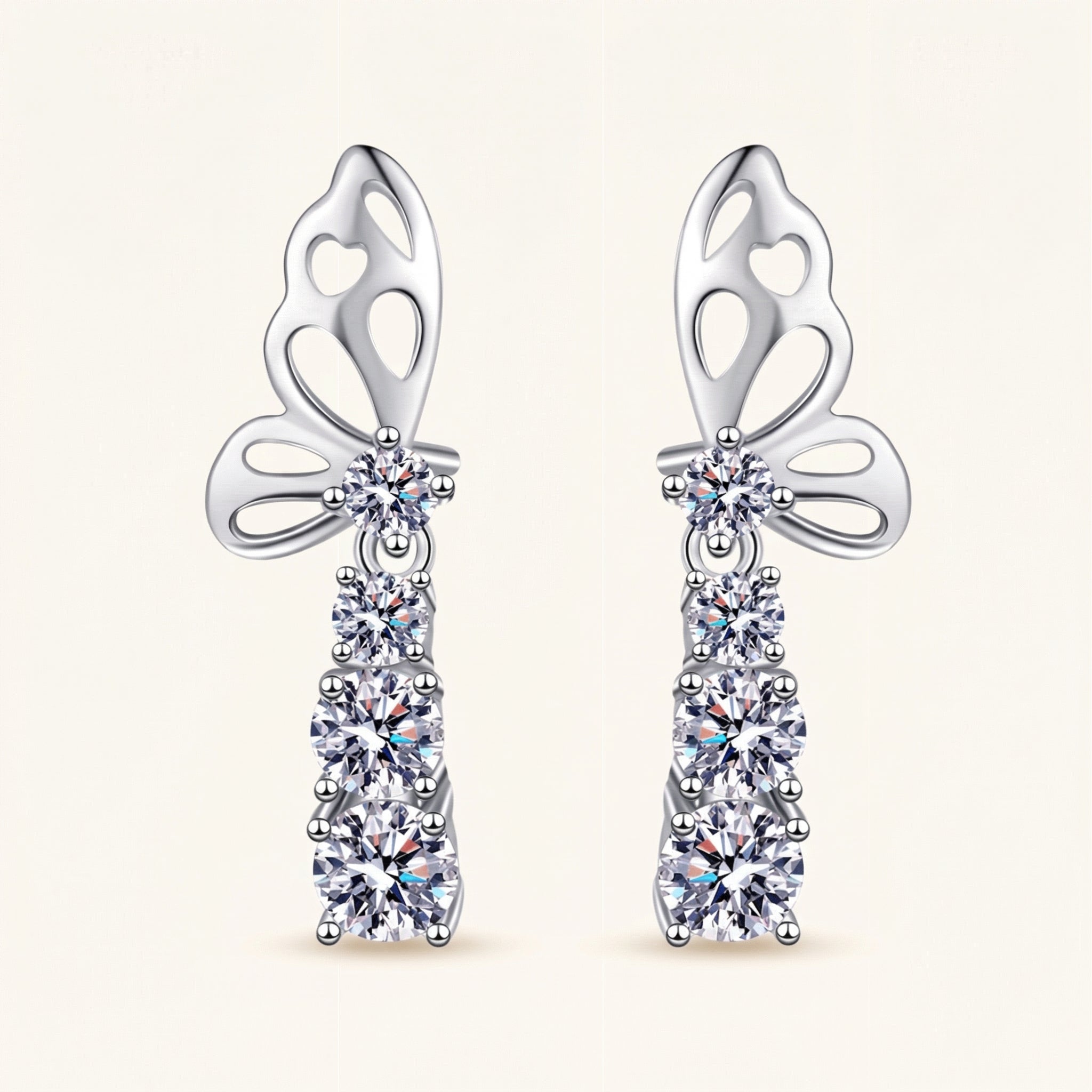 Darcy Moissanite Earring