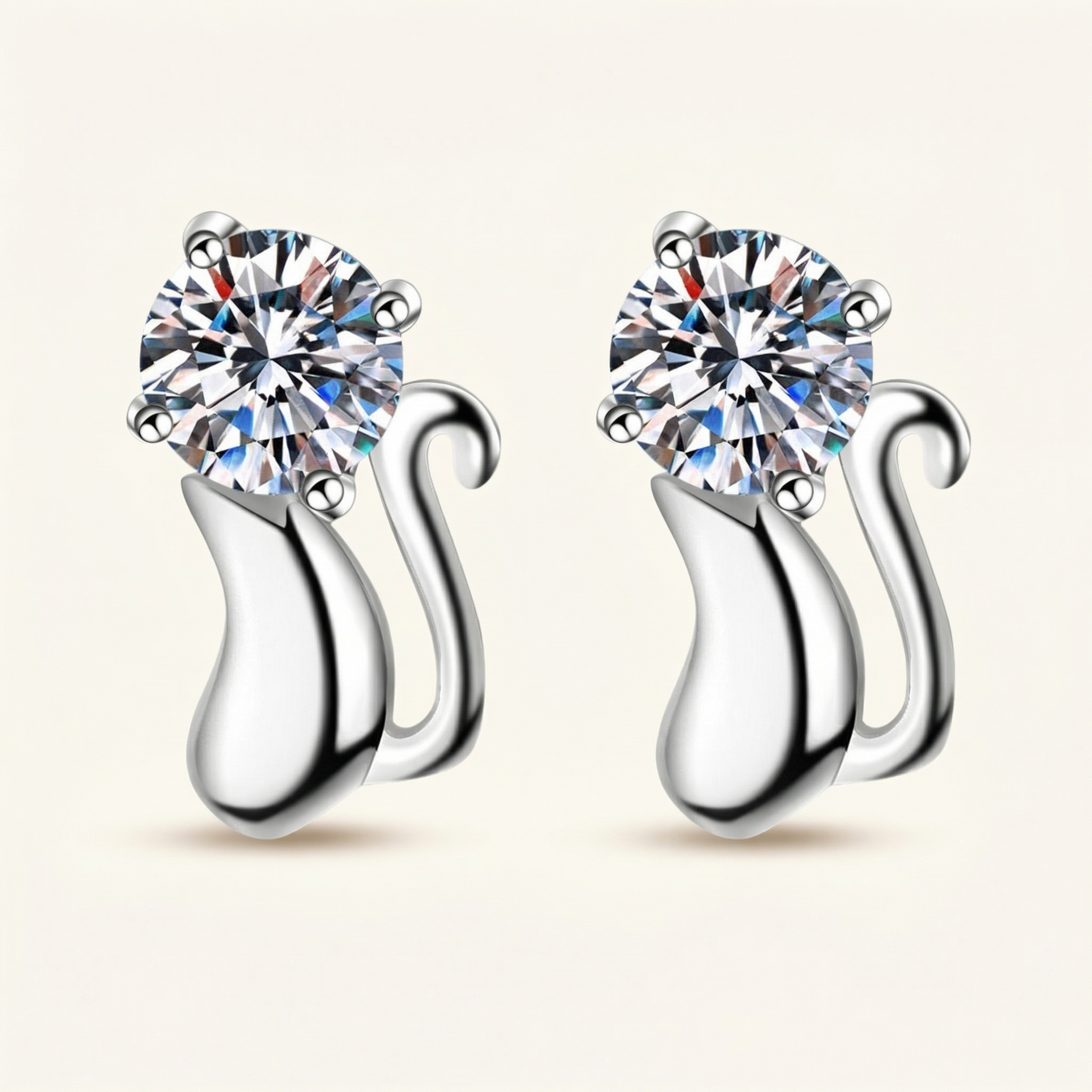 Elodie Moissanite Earring