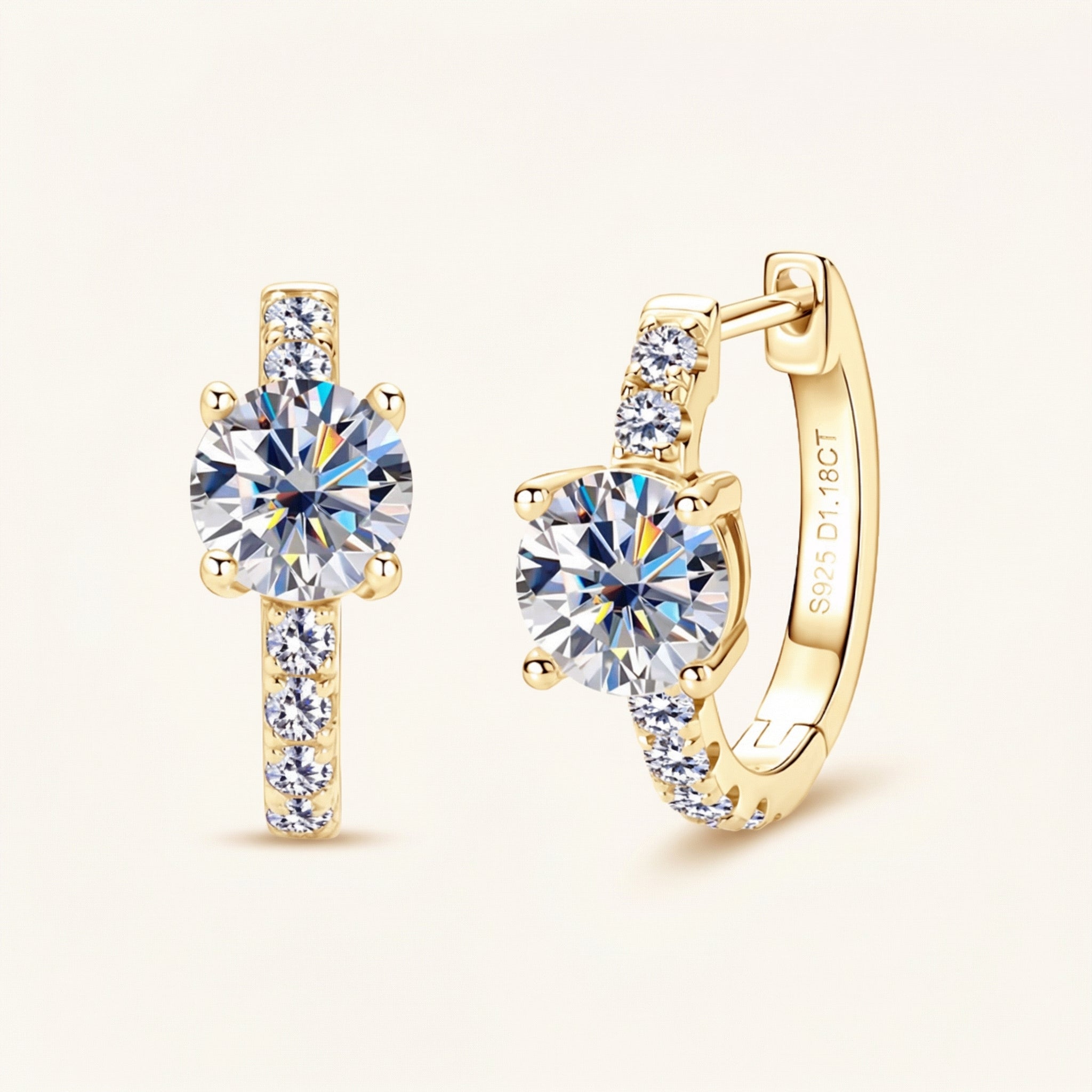 Fleur Moissanite Earring