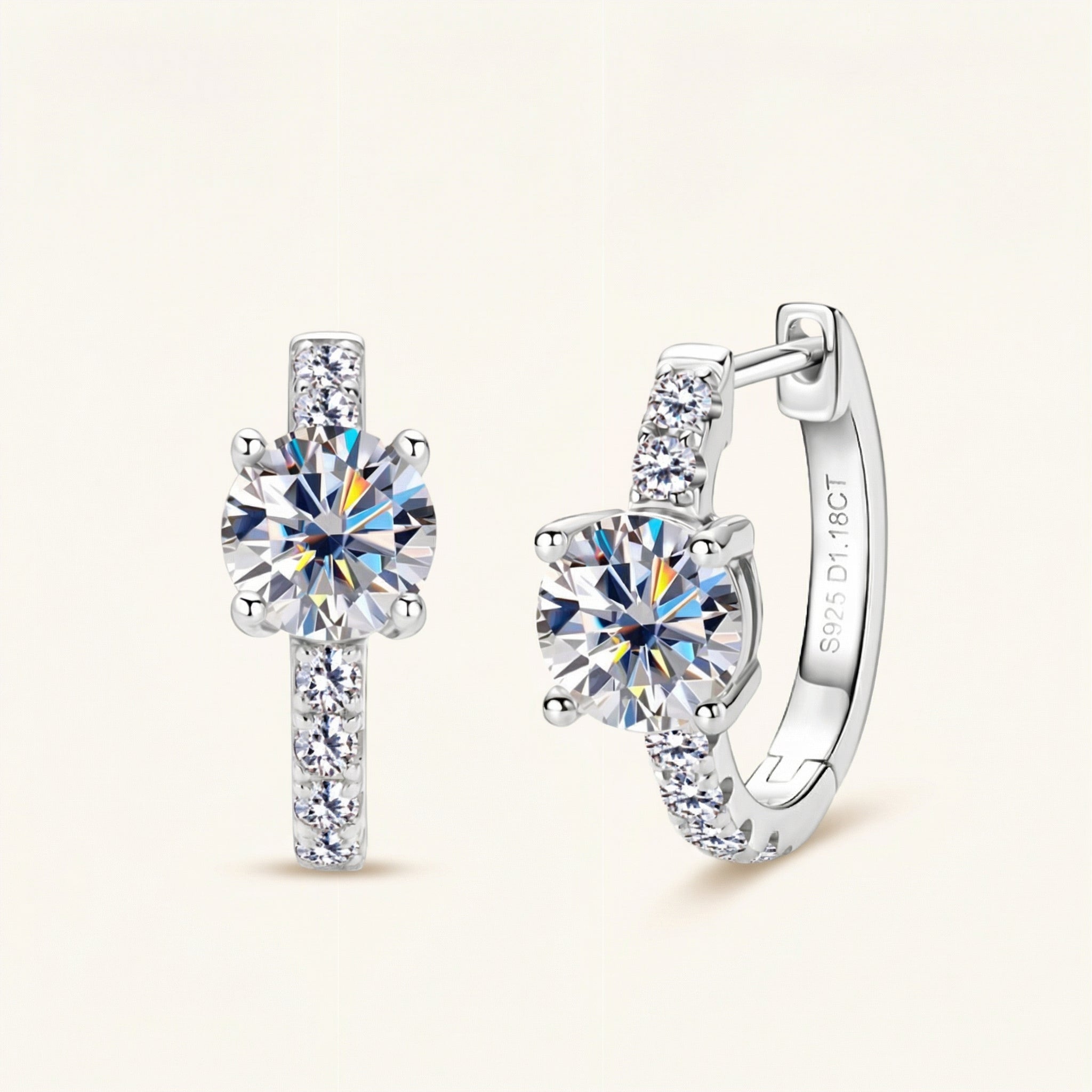 Fleur Moissanite Earring
