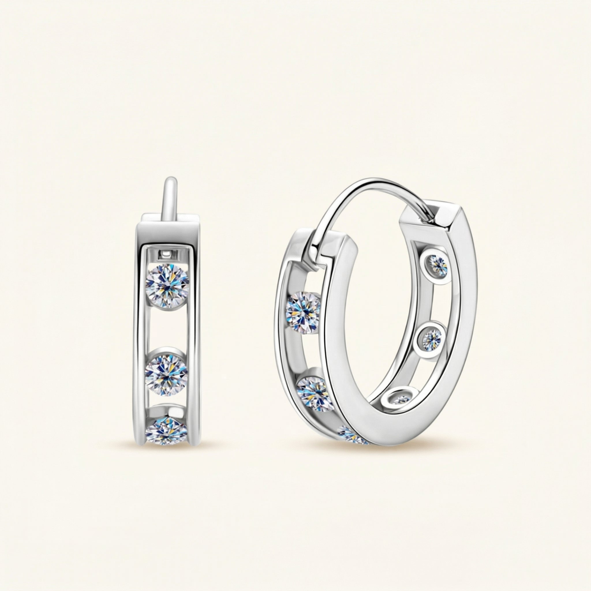 Zinnia Moissanite Earring