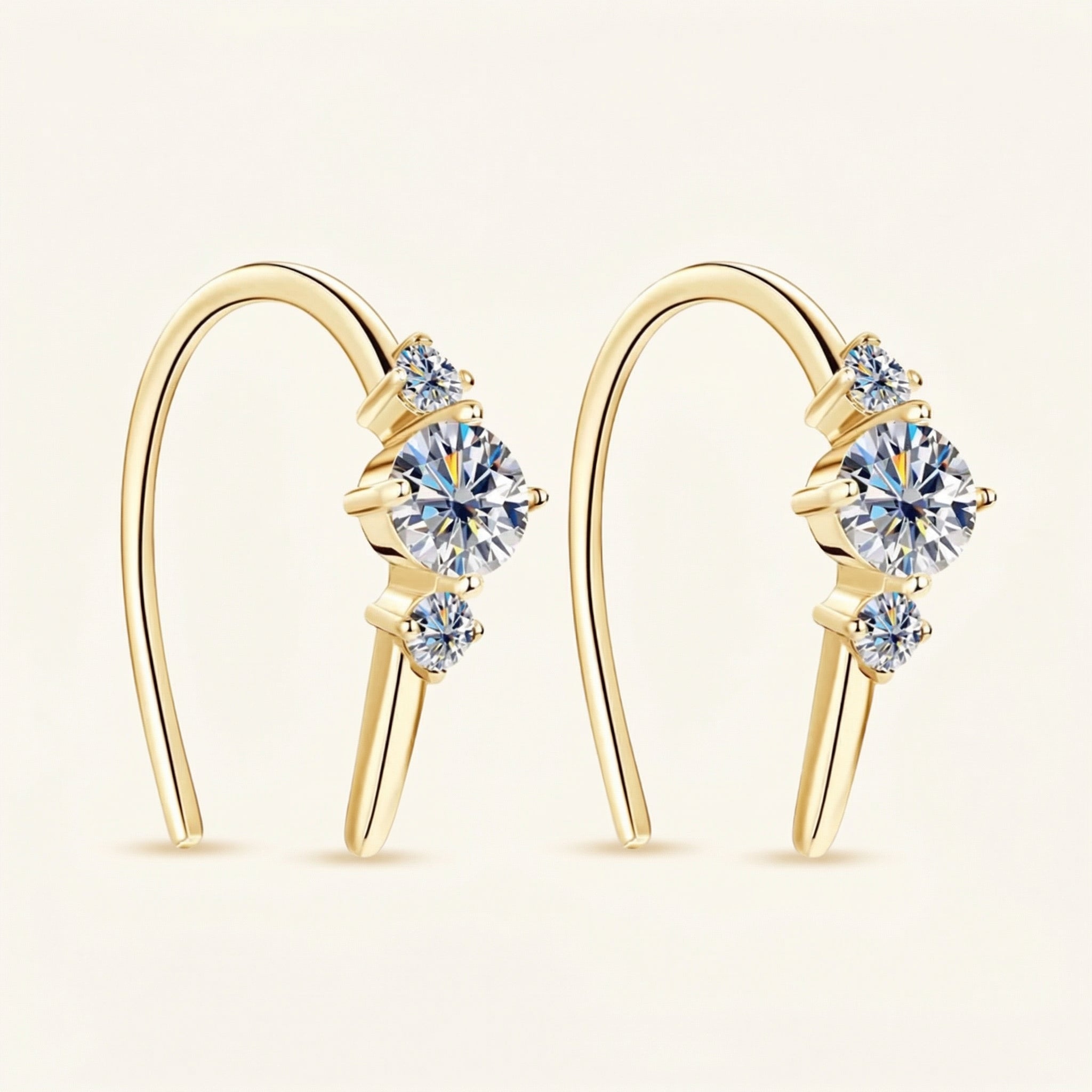 Reign Moissanite Earring