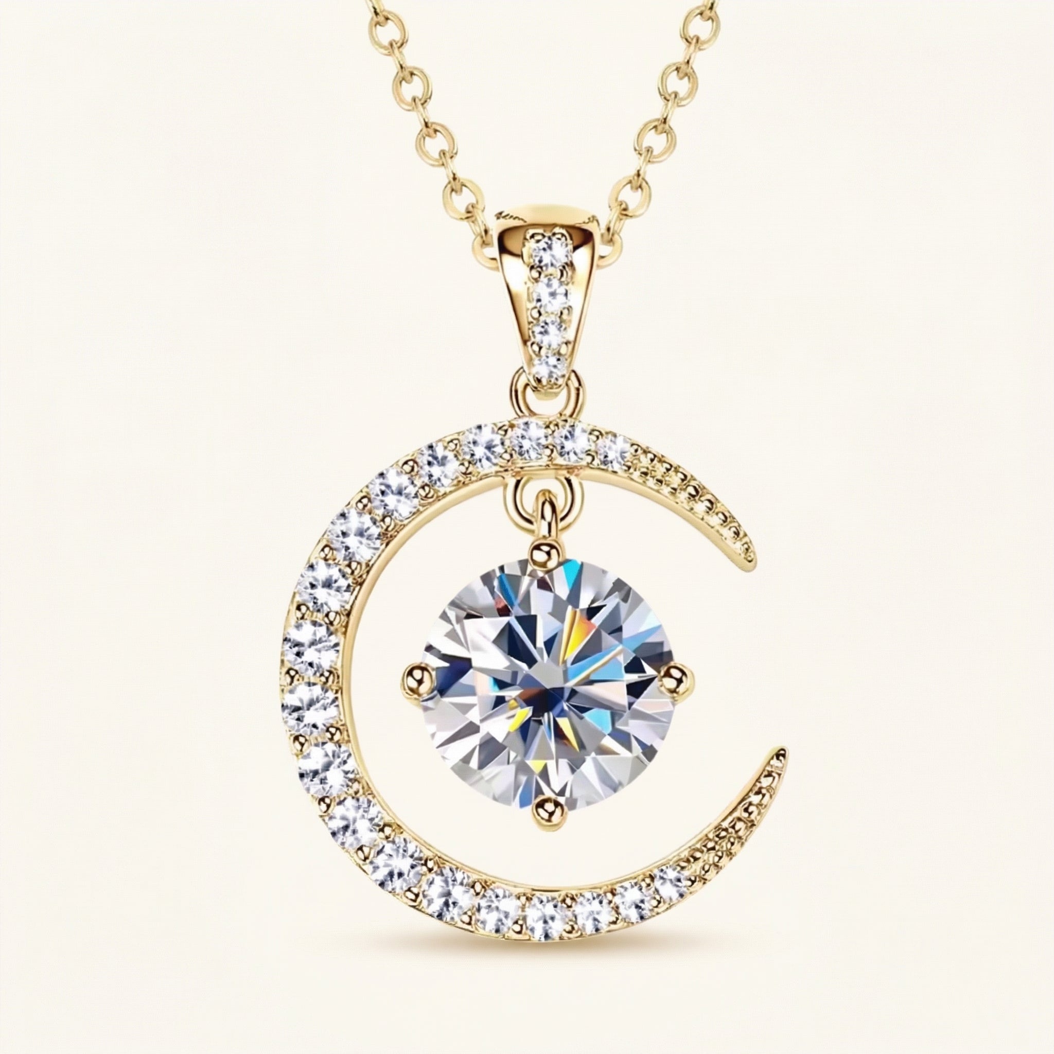 Solaine Moissanite Necklace