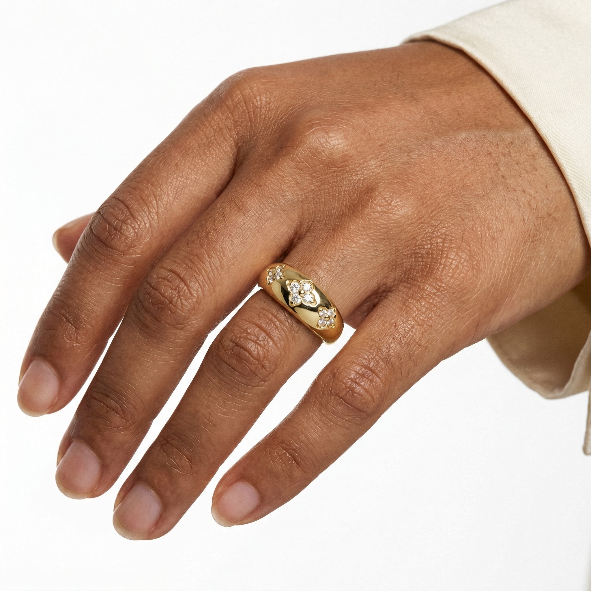 Iris Moissanite Ring