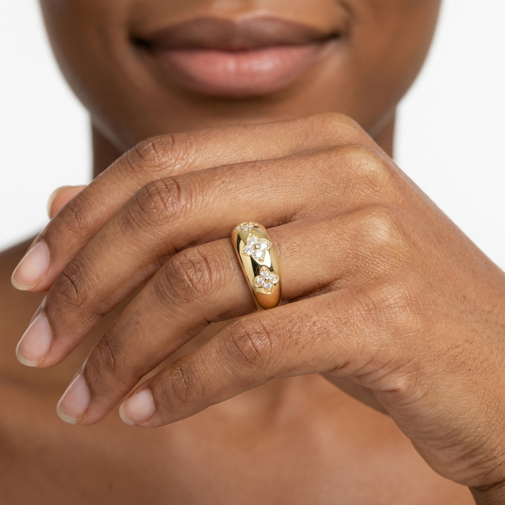 Iris Moissanite Ring