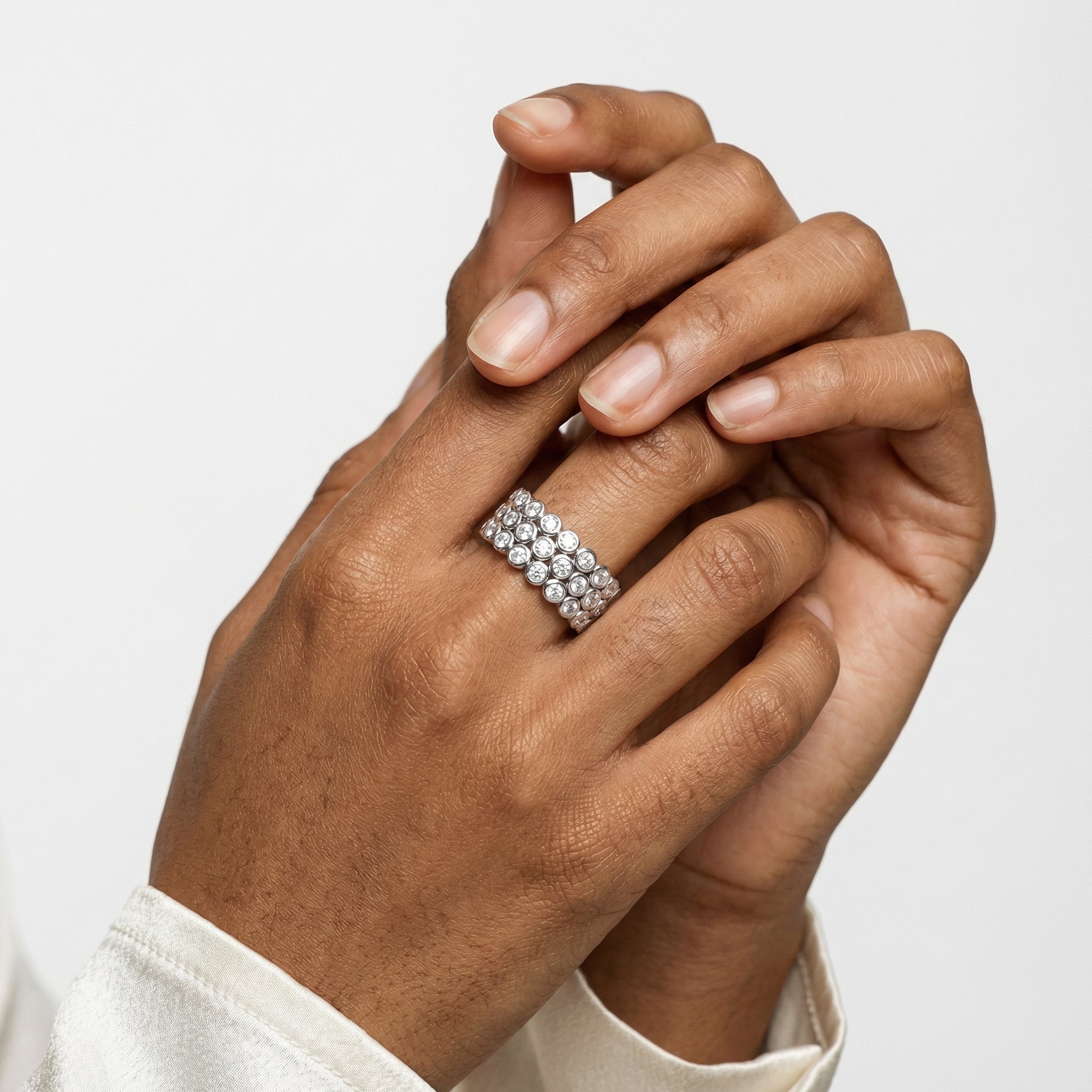 June Moissanite Ring