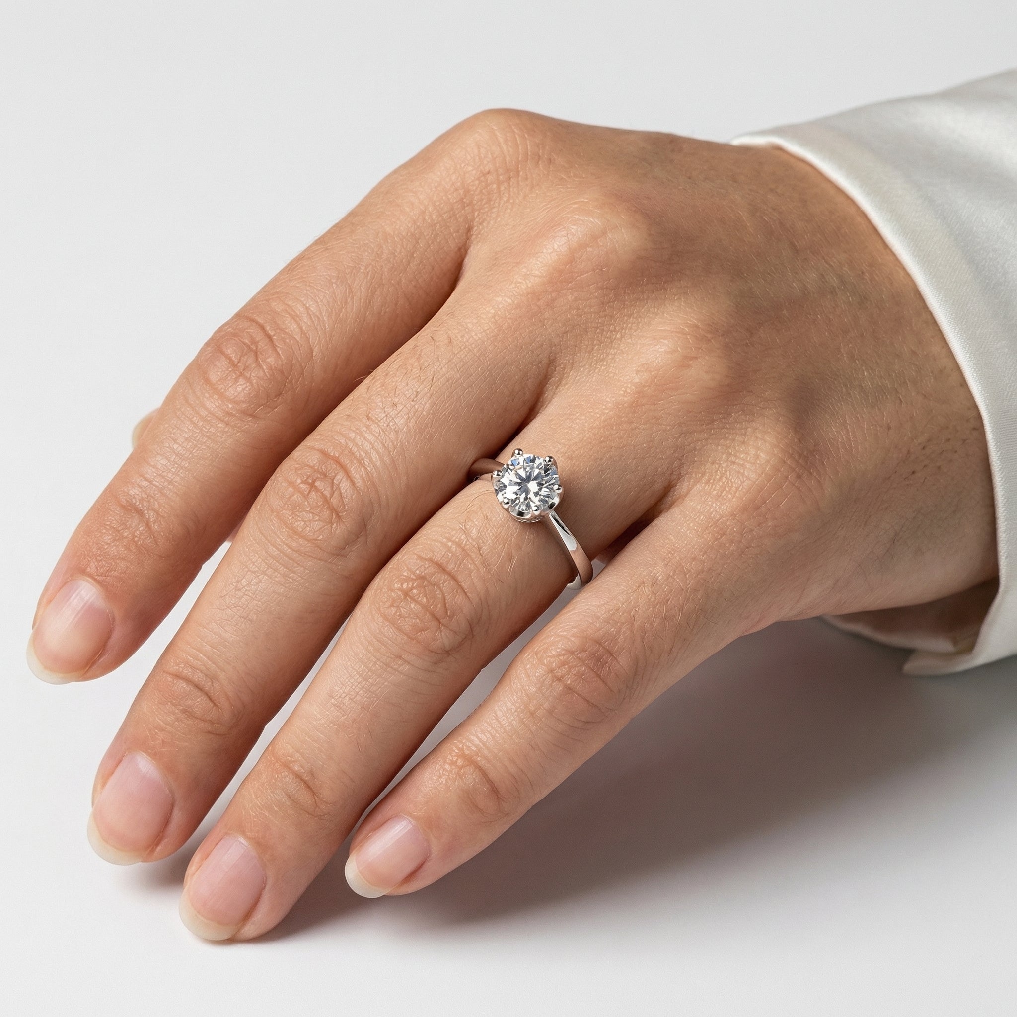 Sage Moissanite Ring