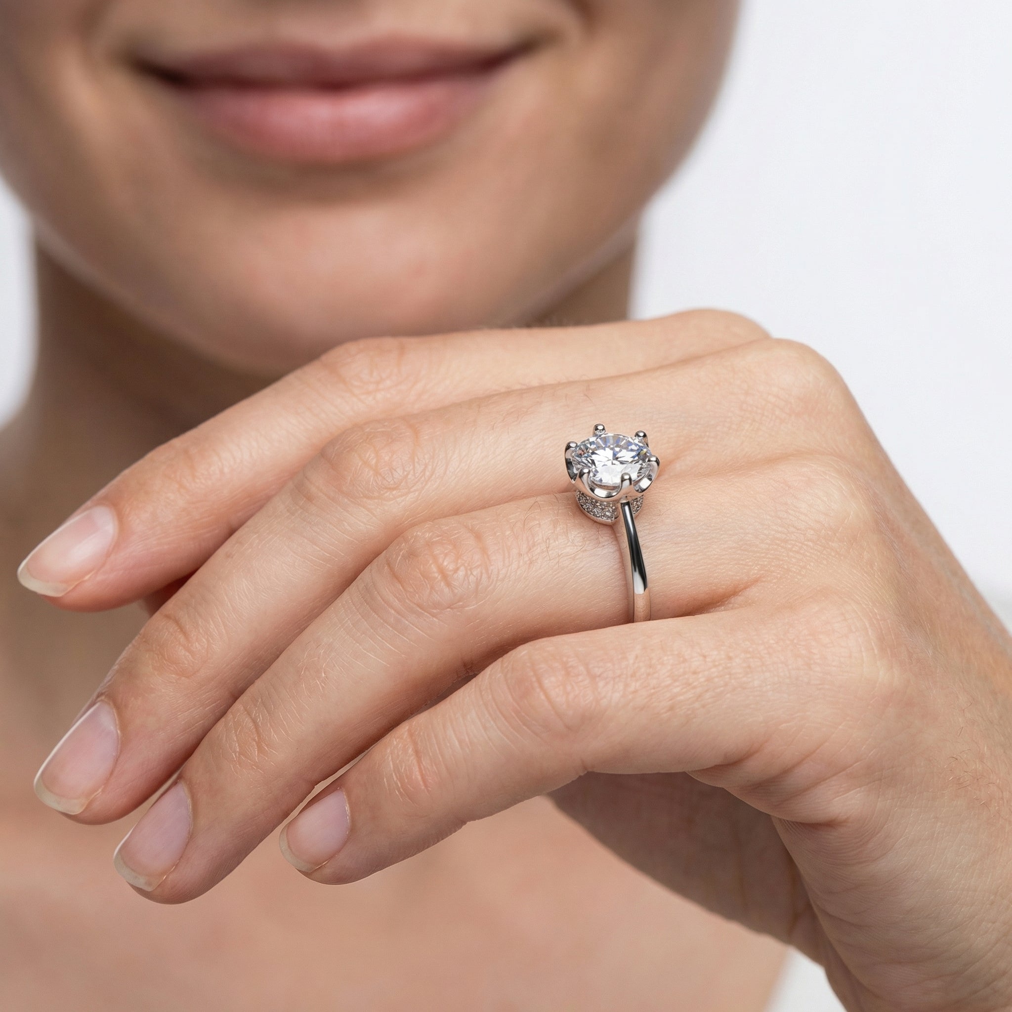 Sage Moissanite Ring