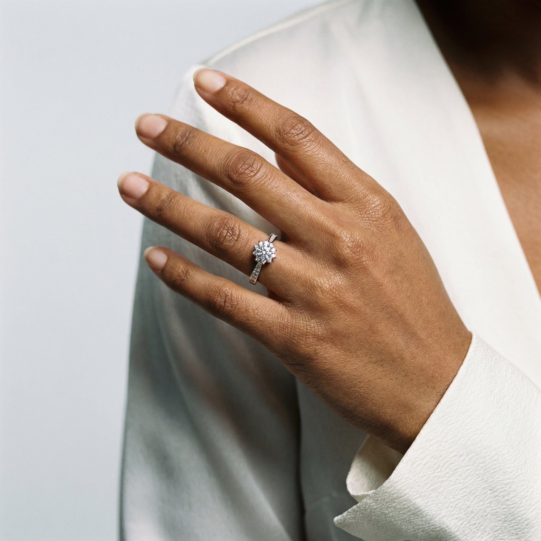 Flora Moissanite Ring