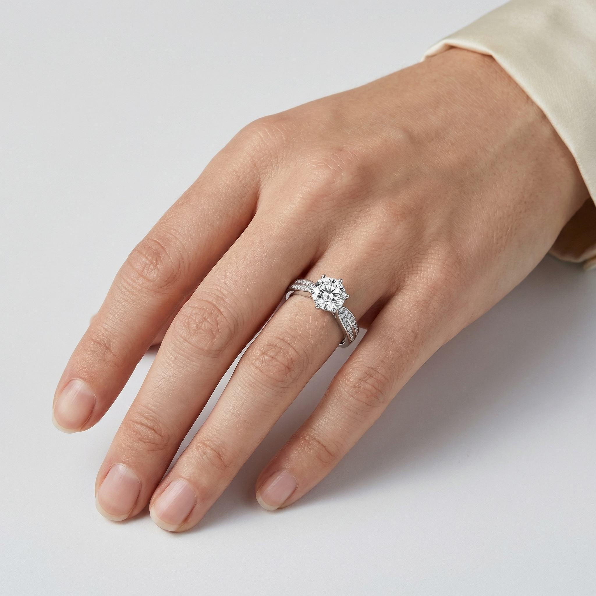 Geneva Moissanite Ring