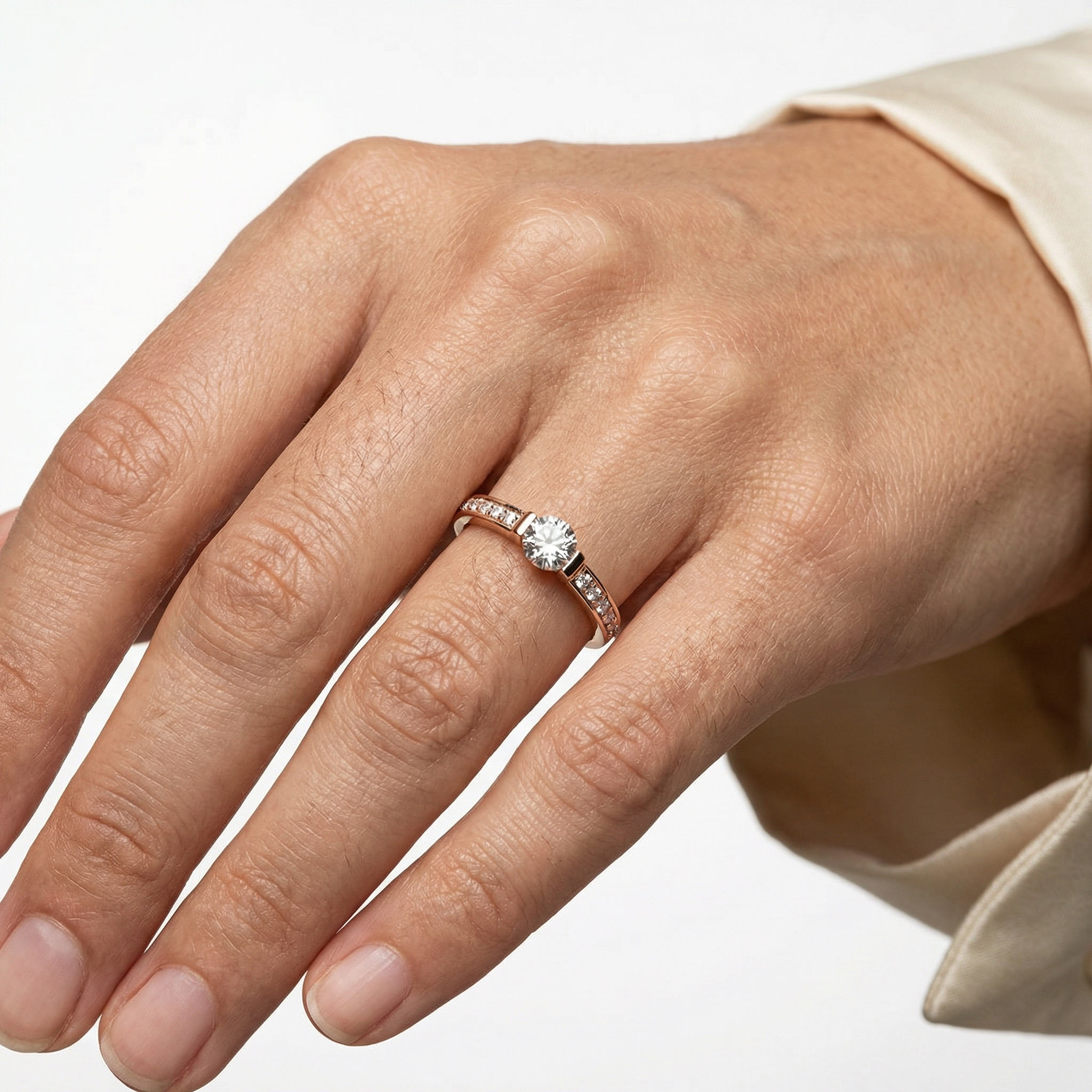 Oakley Moissanite Ring