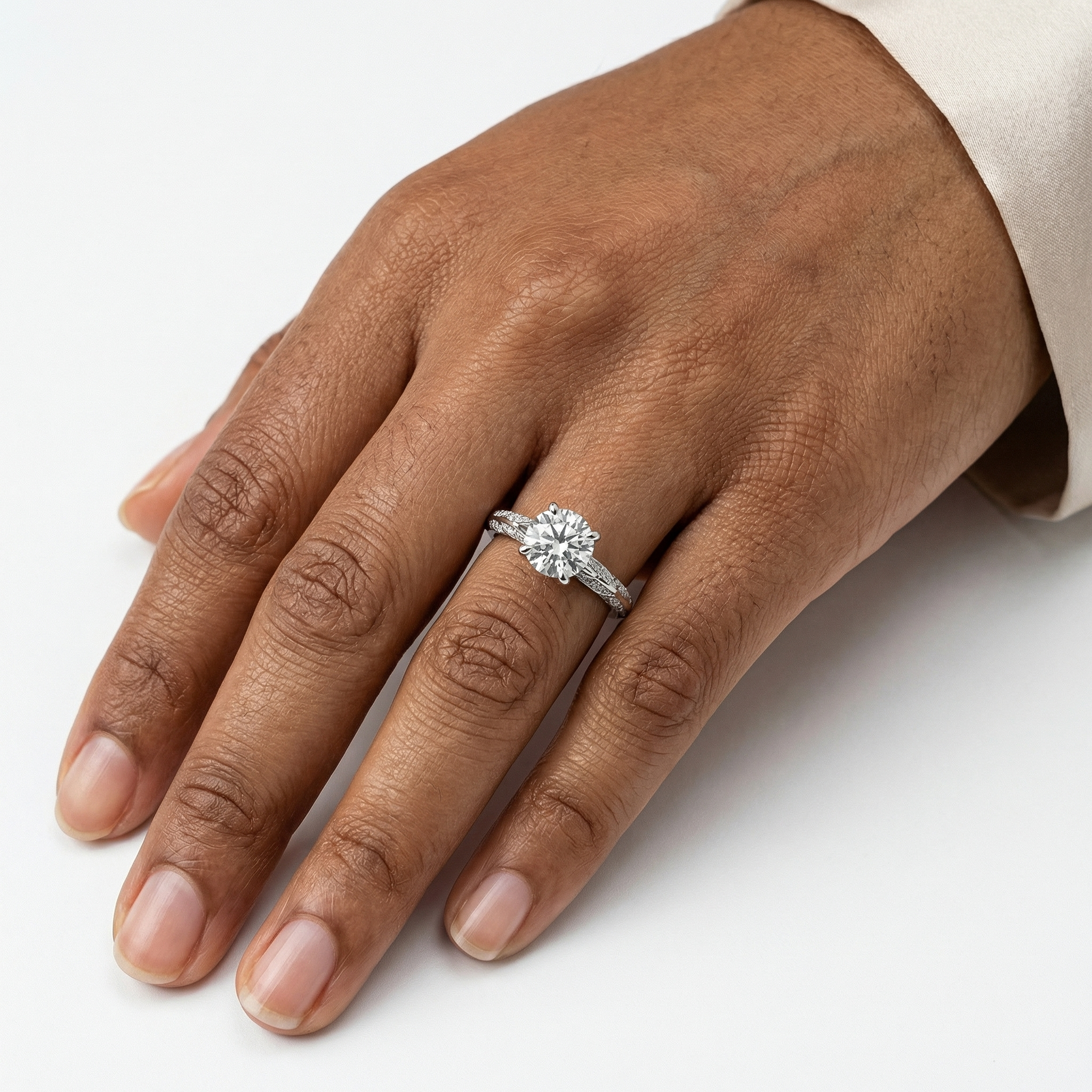 Selene Moissanite Ring