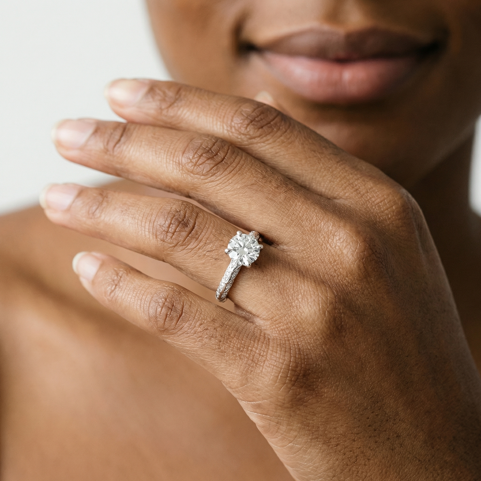 Selene Moissanite Ring