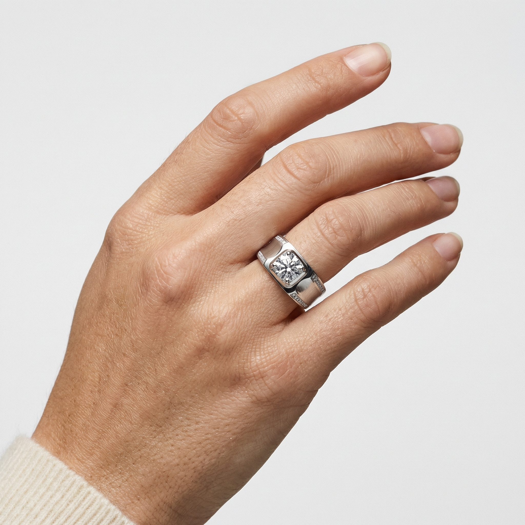 Greer Moissanite Ring