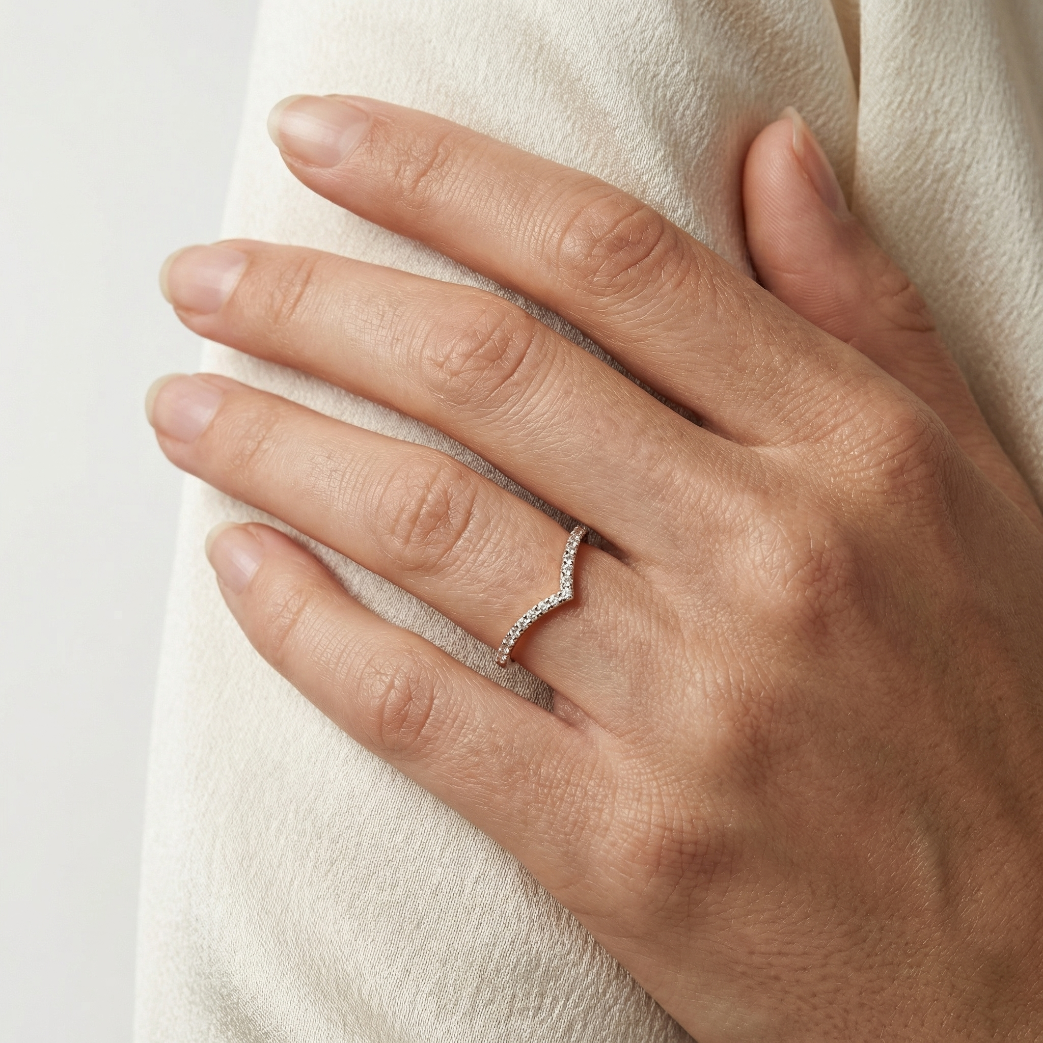 Yasmine Moissanite Ring