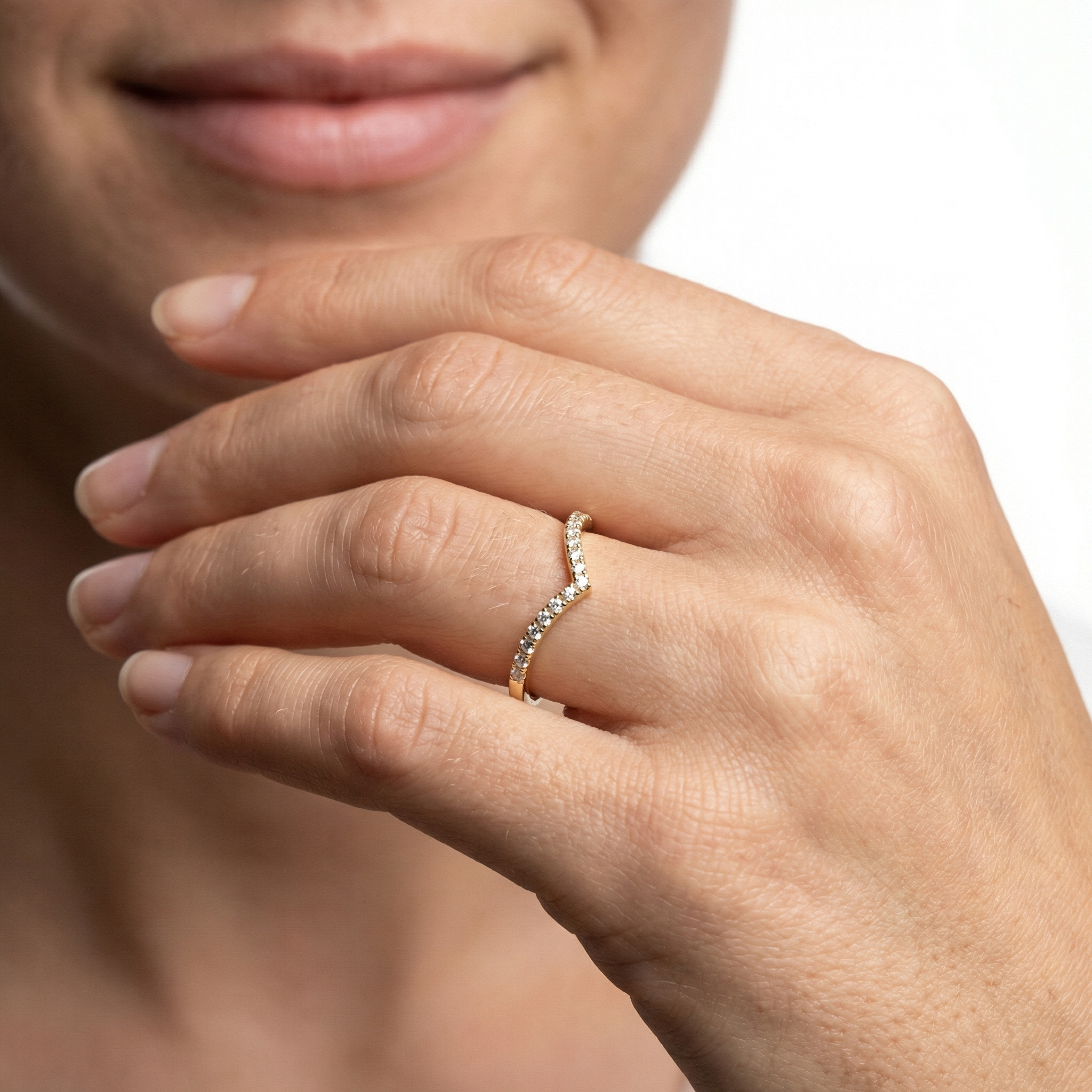 Yasmine Moissanite Ring