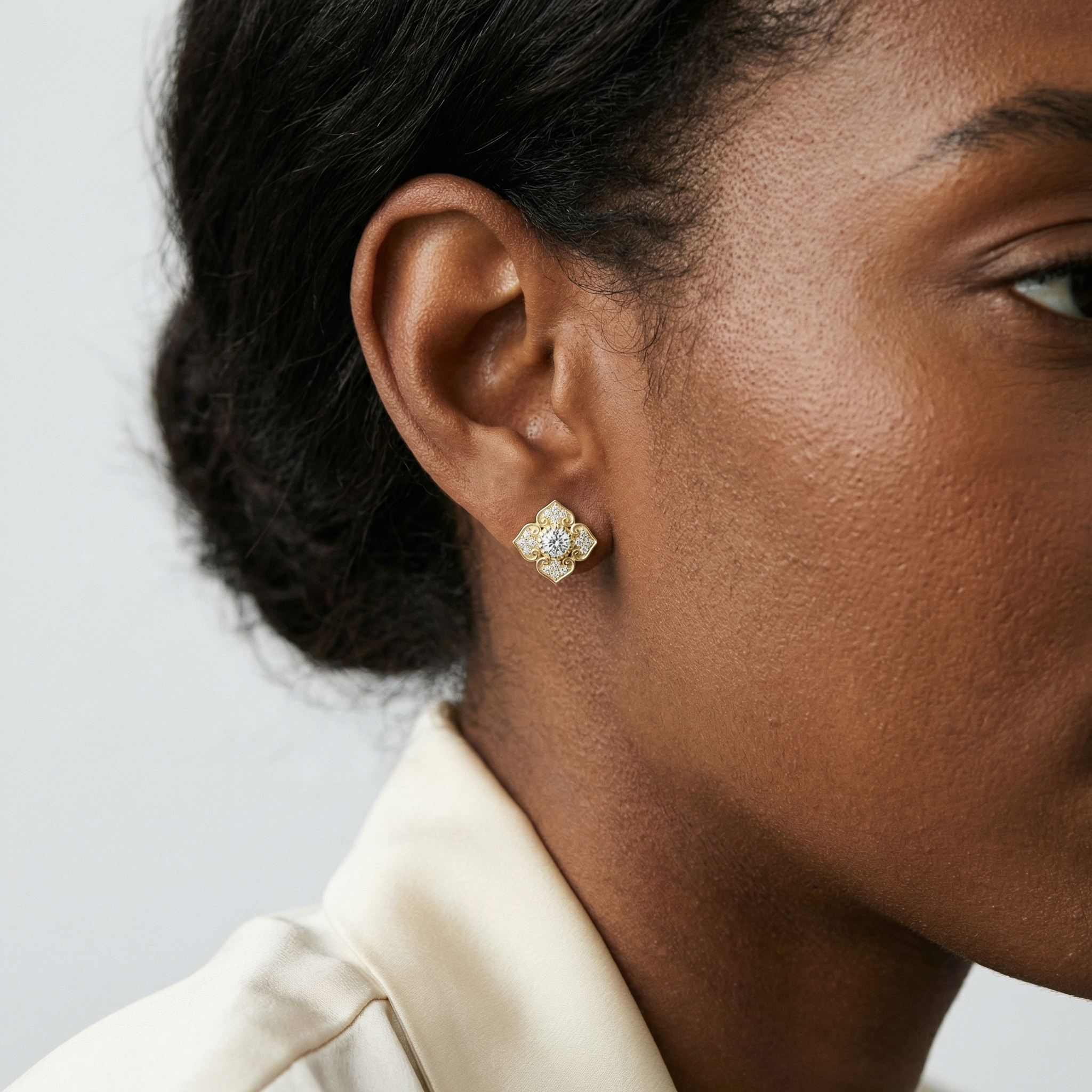 Vivienne Moissanite Earring