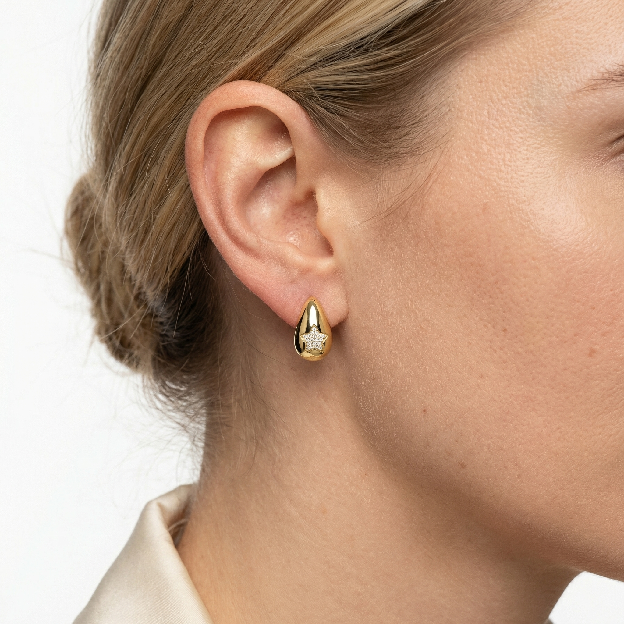 Daisy Moissanite Earring