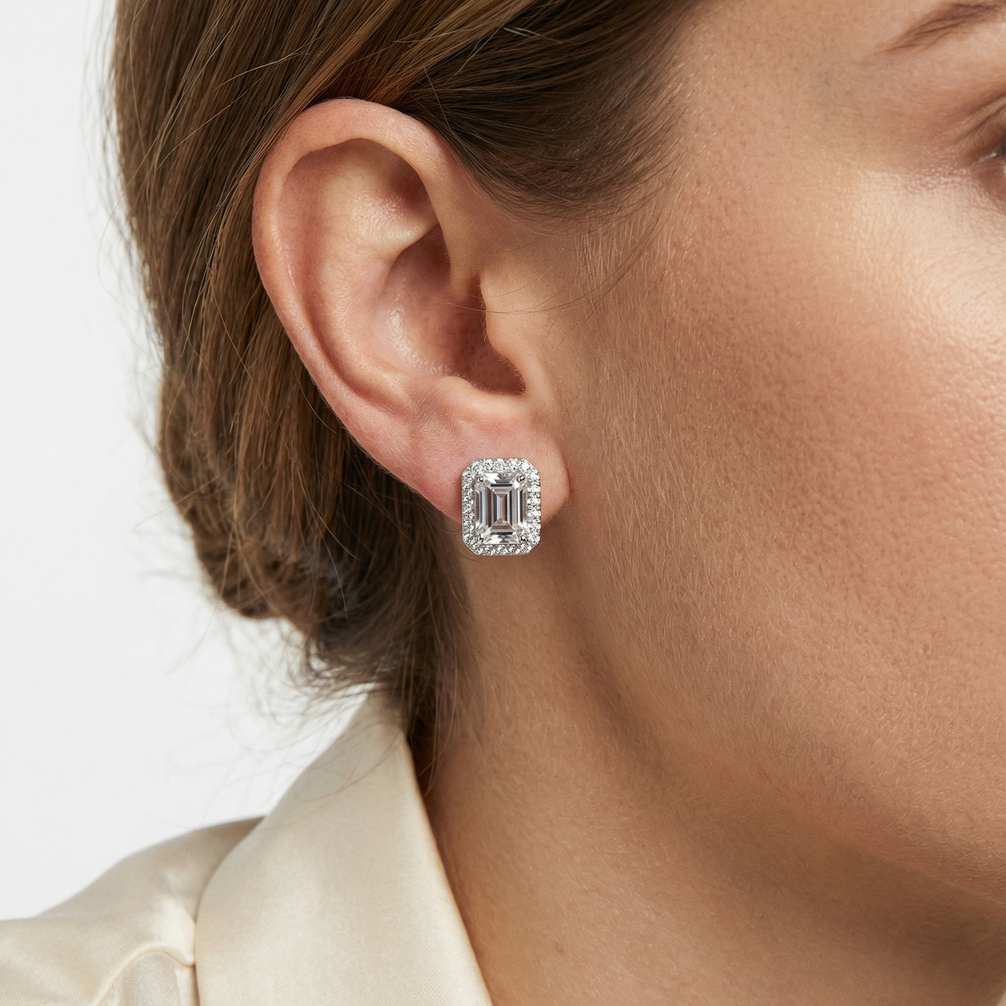 Brynn Moissanite Earring