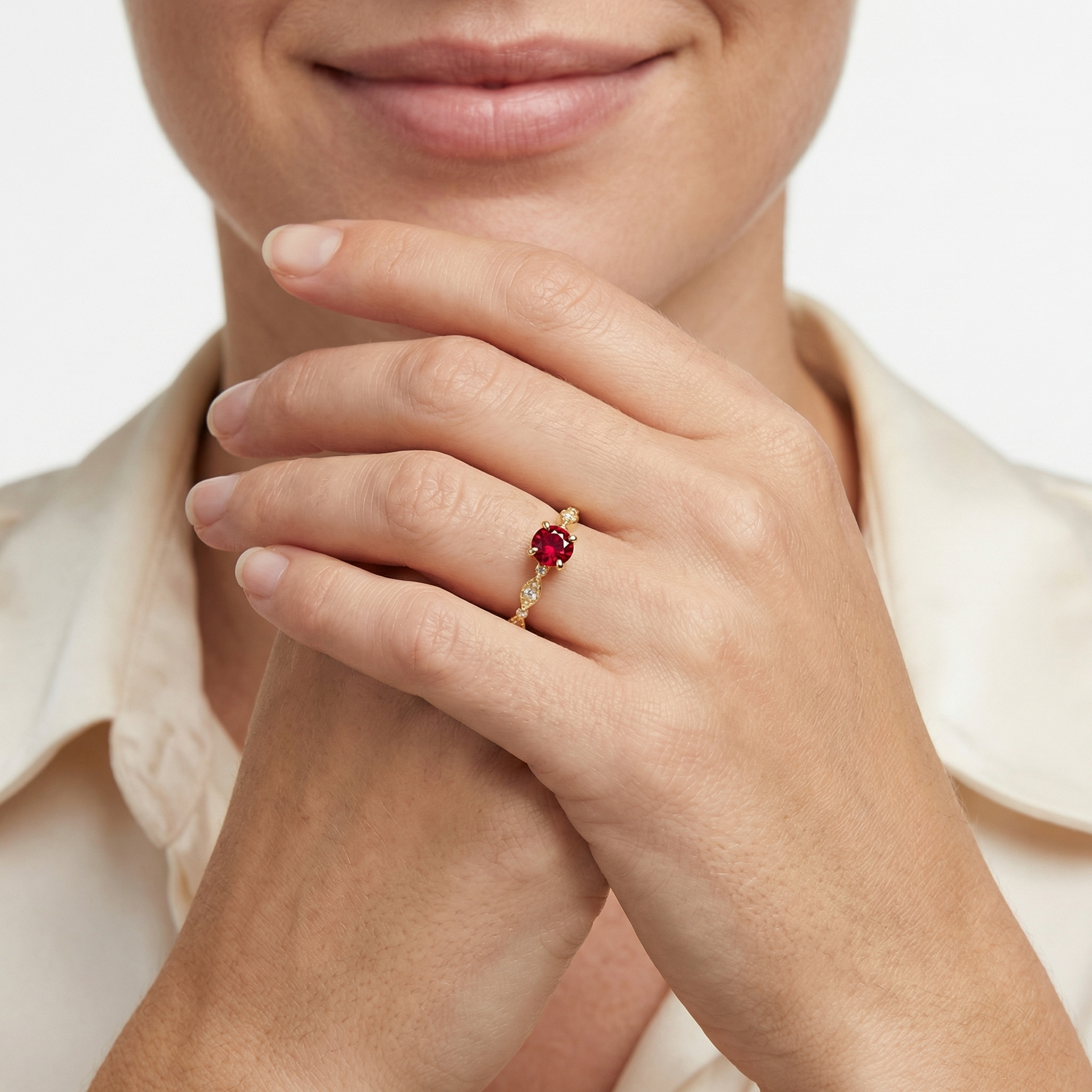 Zelda Moissanite Ring
