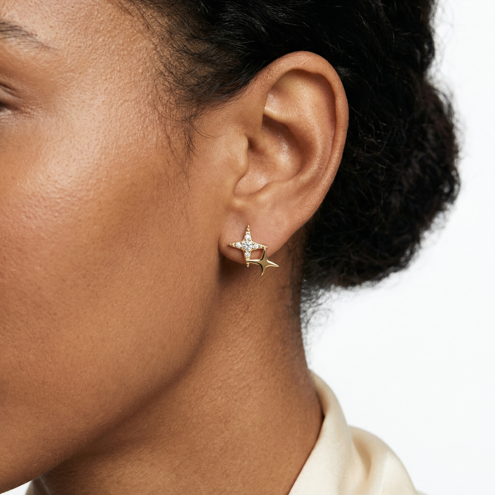 Piper Moissanite Earring