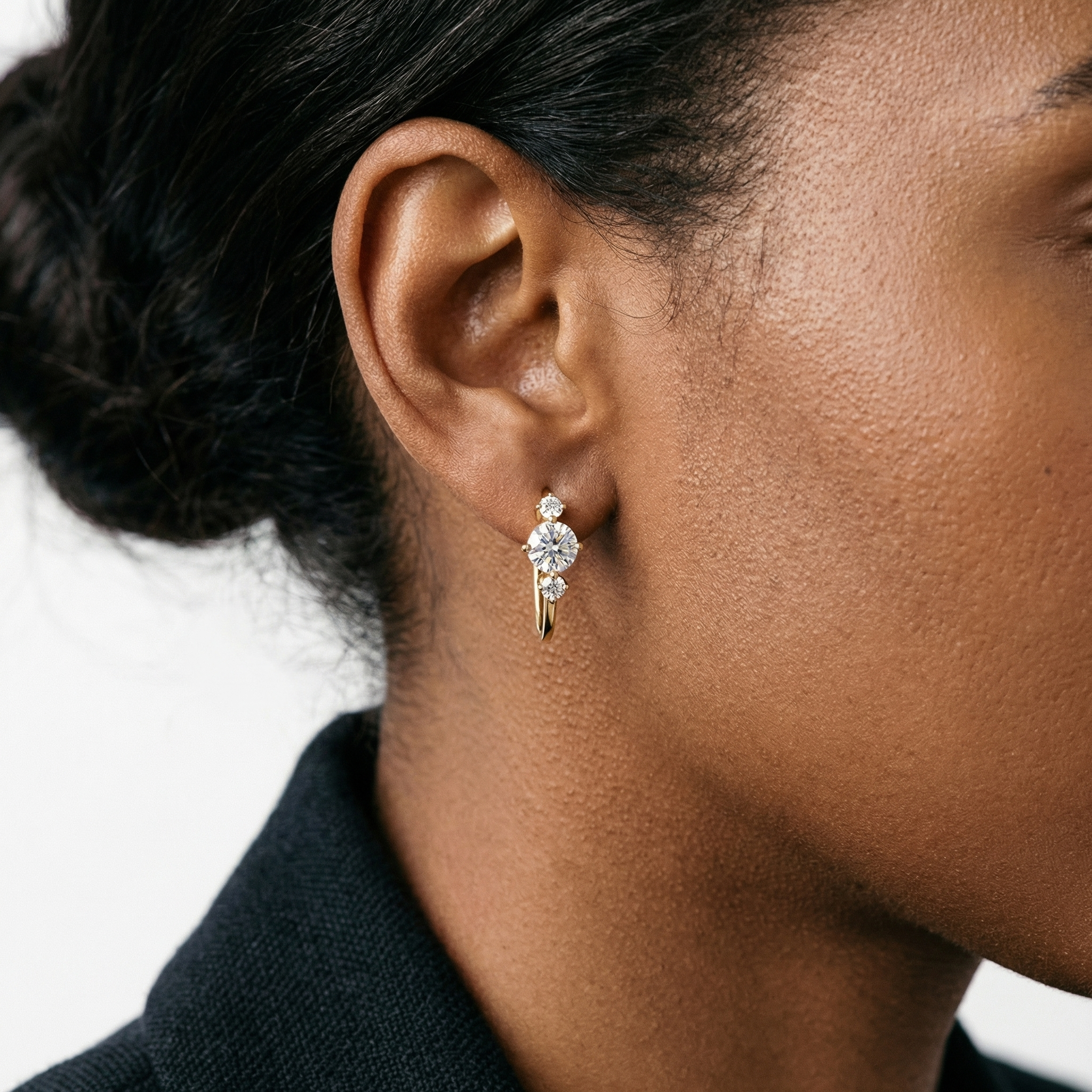 Reign Moissanite Earring