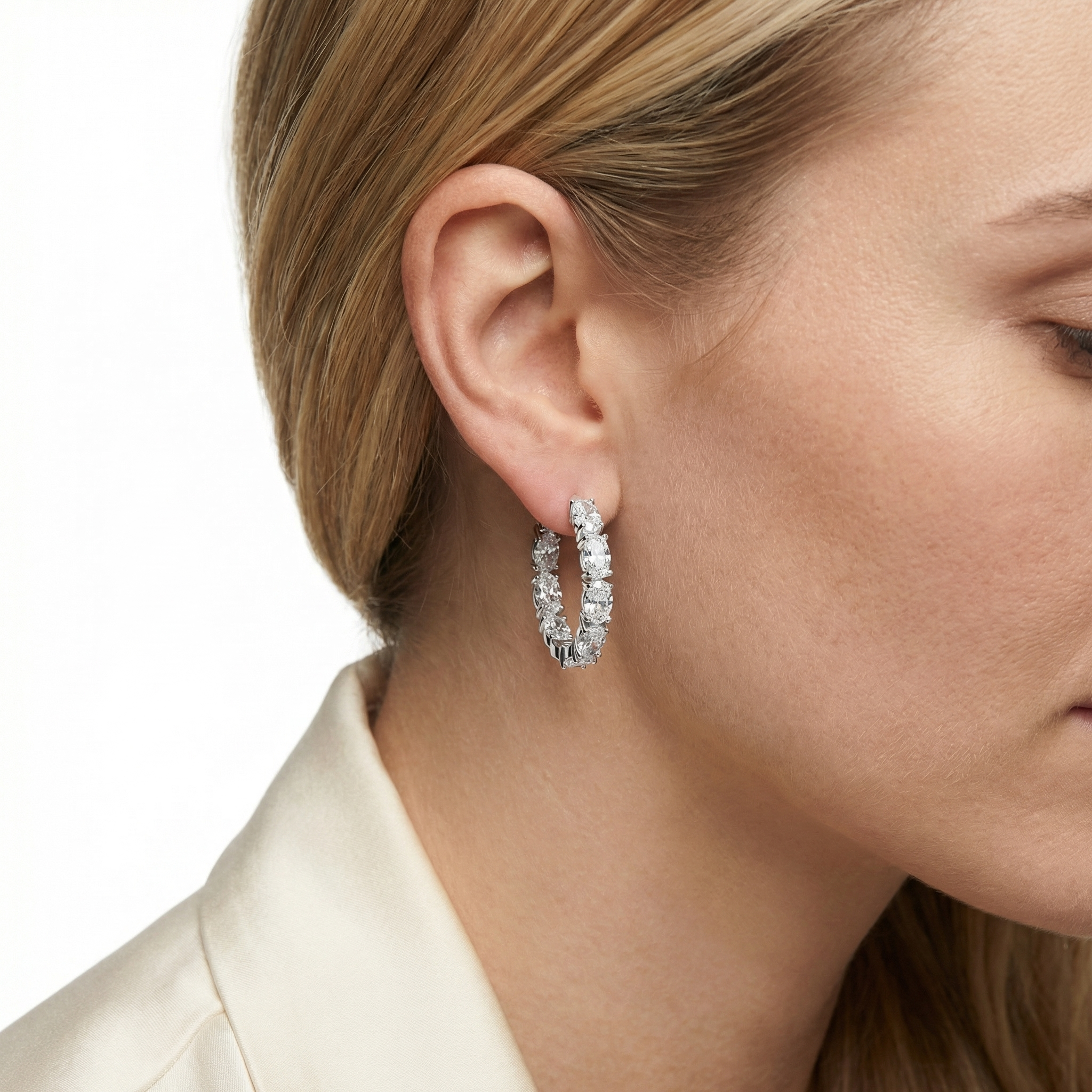 Cassia Moissanite Earring
