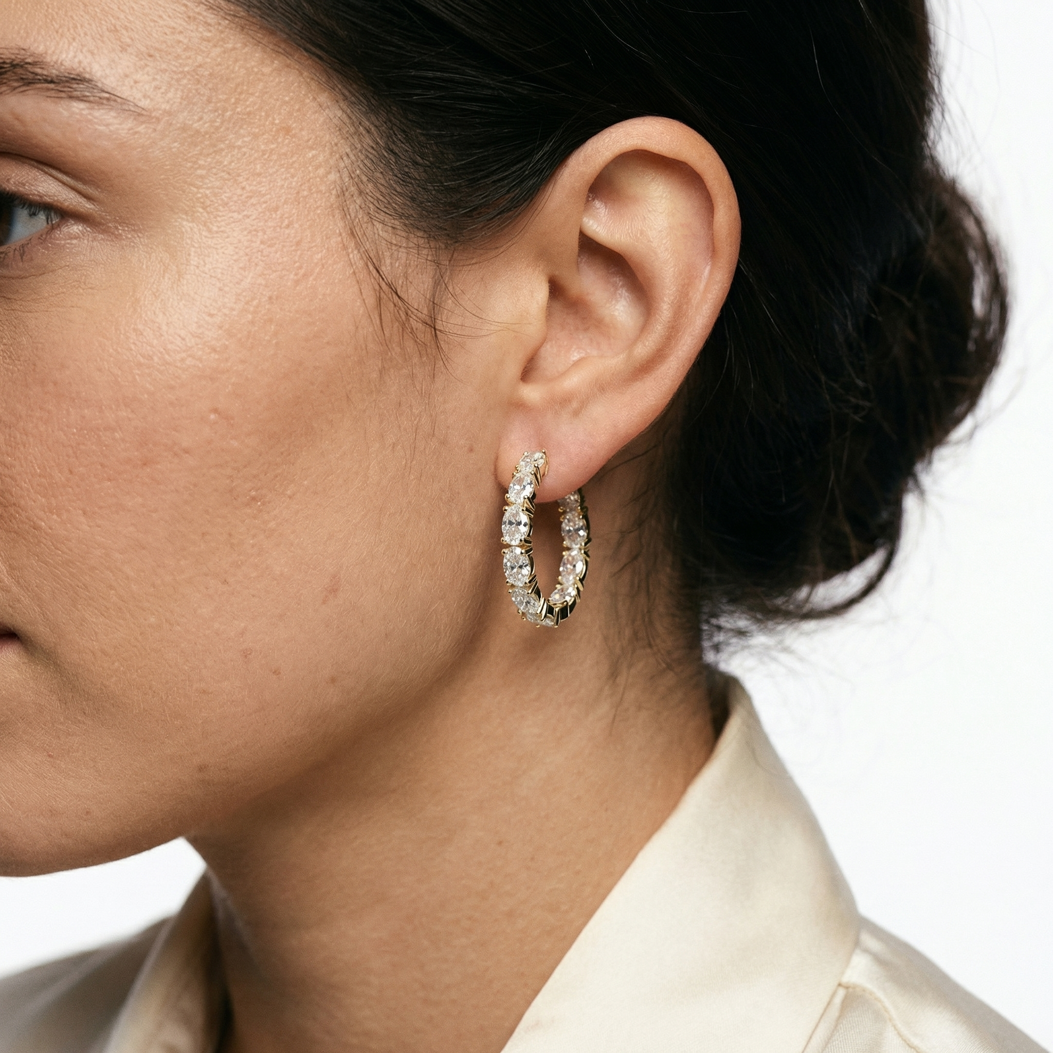 Cassia Moissanite Earring
