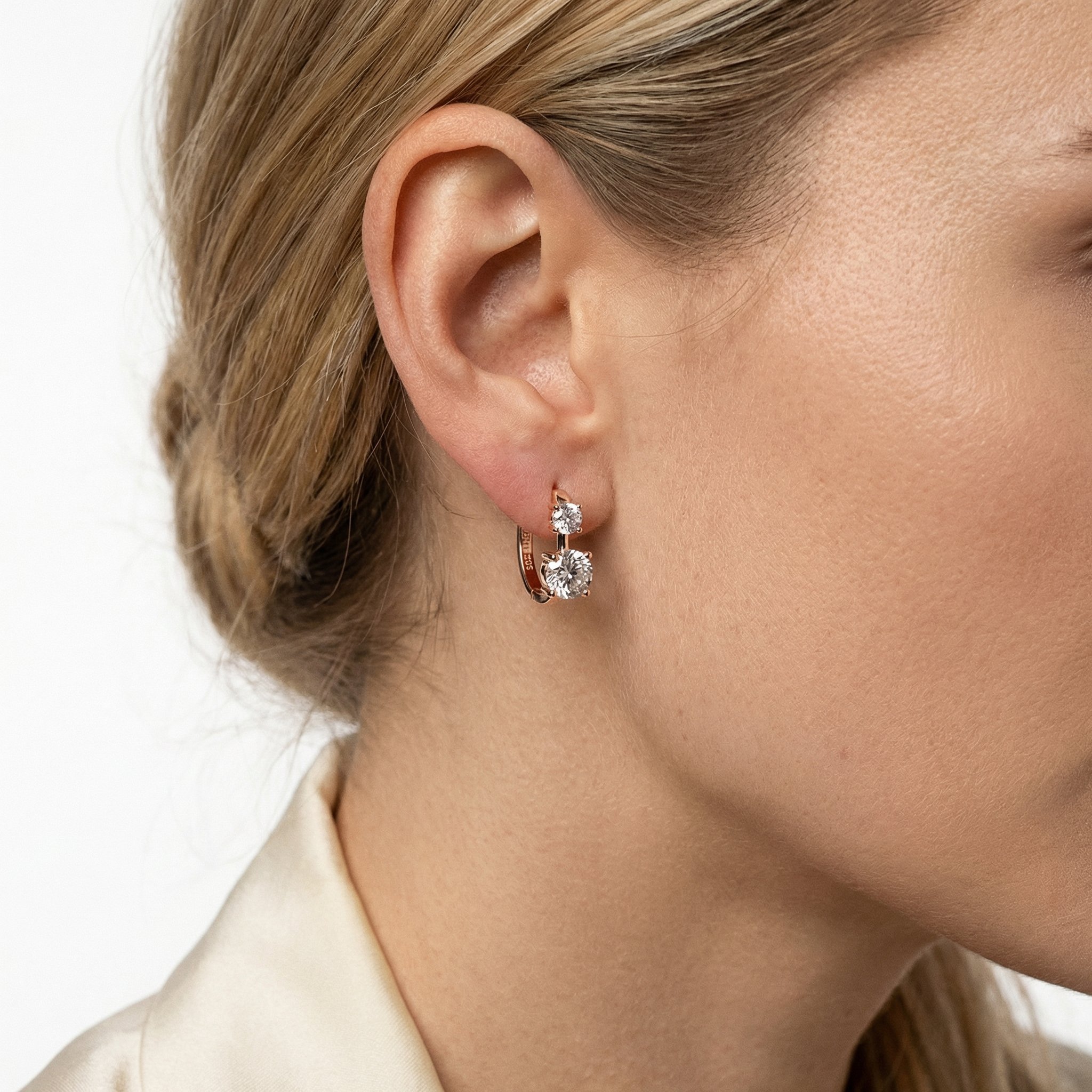 Zephyr Moissanite Earring