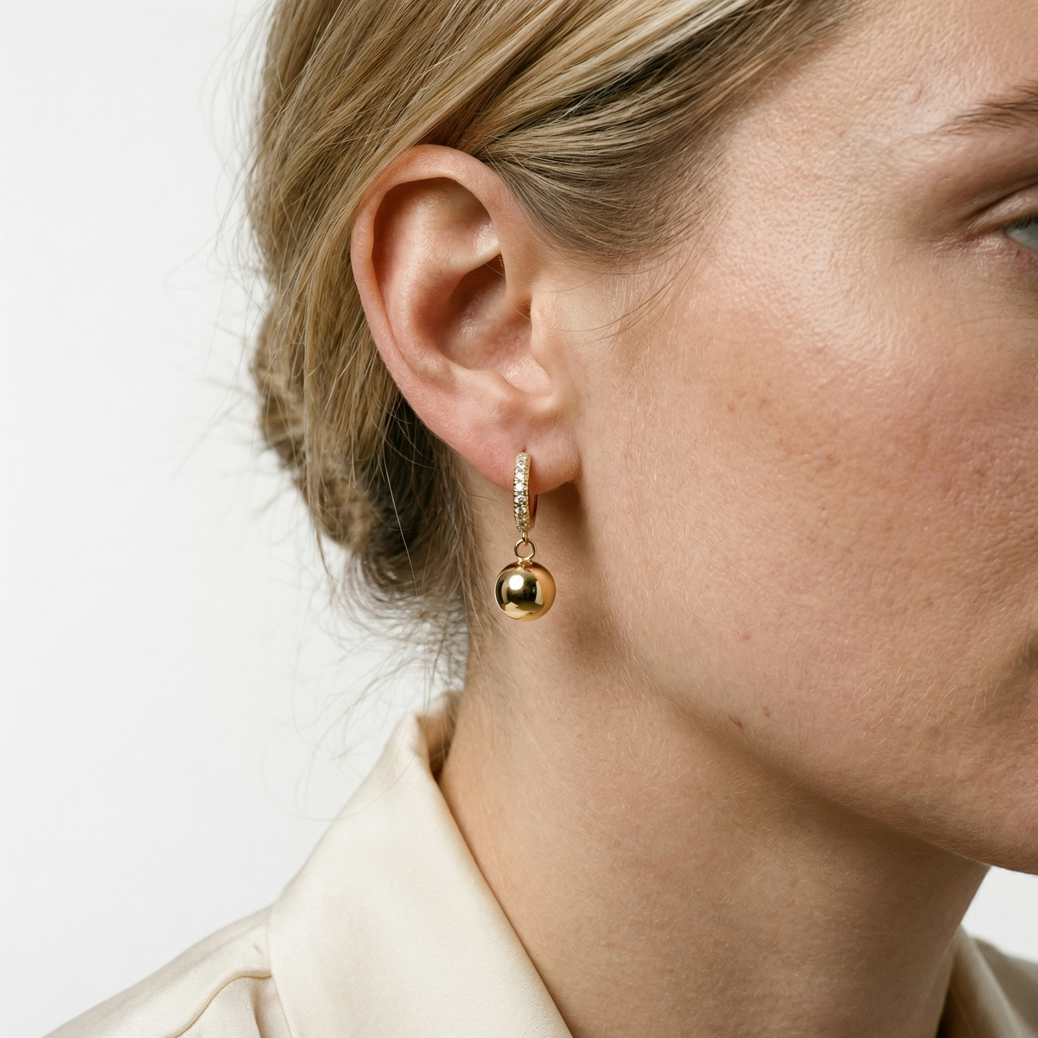 Brenna Moissanite Earring