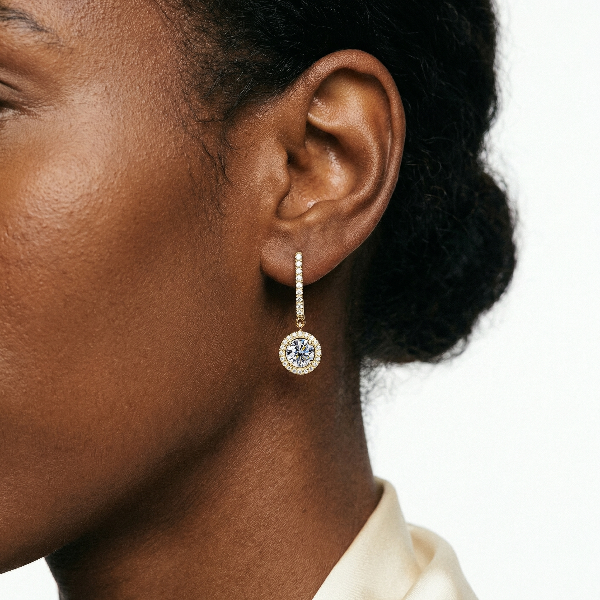 Lucine Moissanite Earring