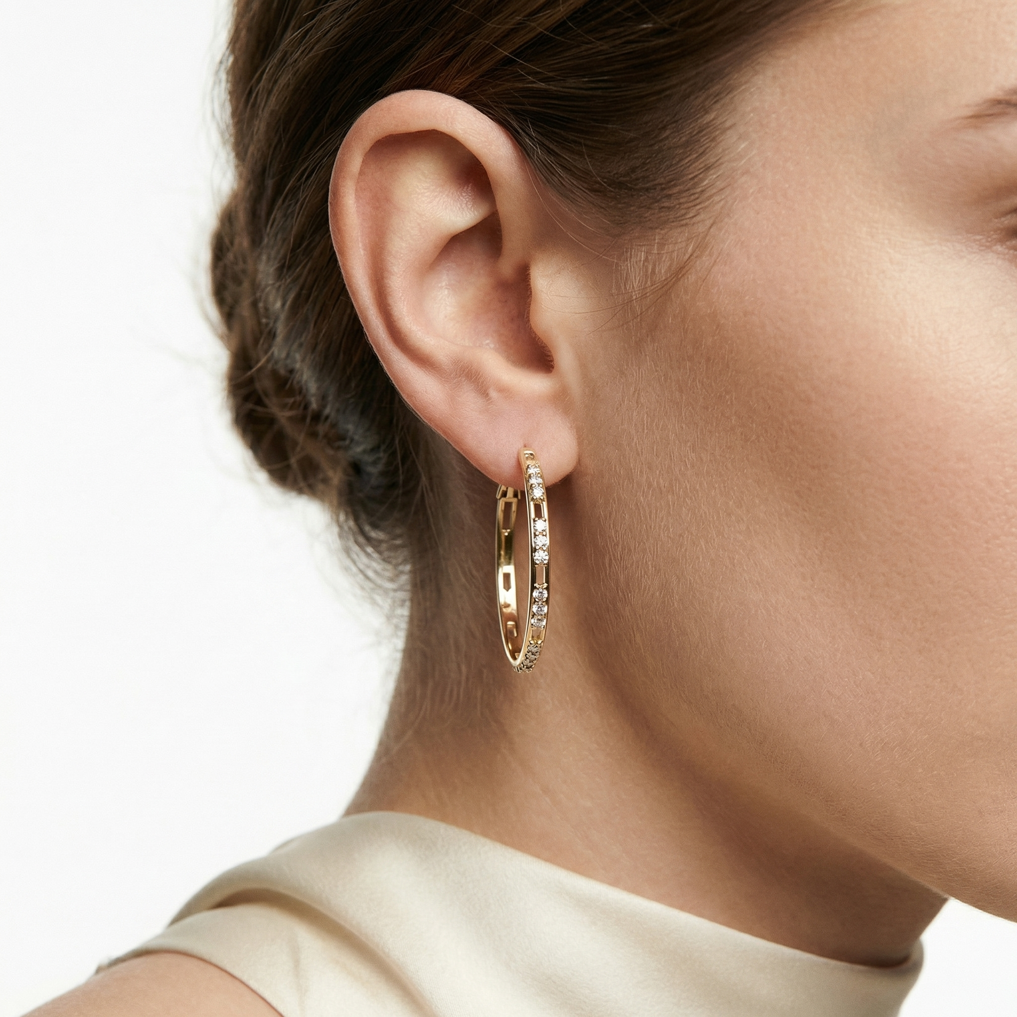 Cael Moissanite Earring